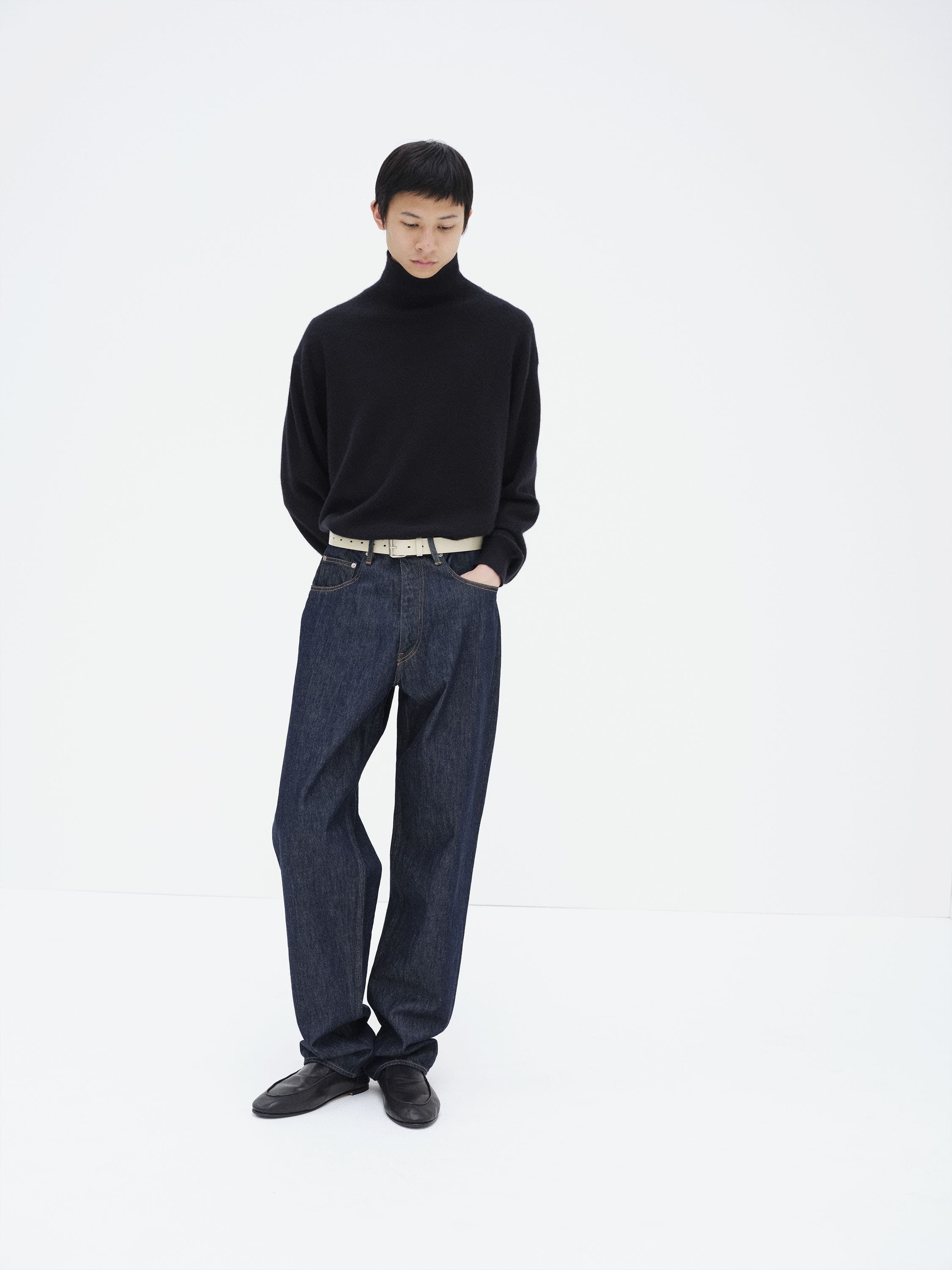 HARD TWIST DENIM WIDE PANTS 詳細画像 INDIGO 1