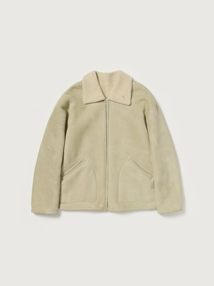 MERINO MOUTON ZIP BLOUSON