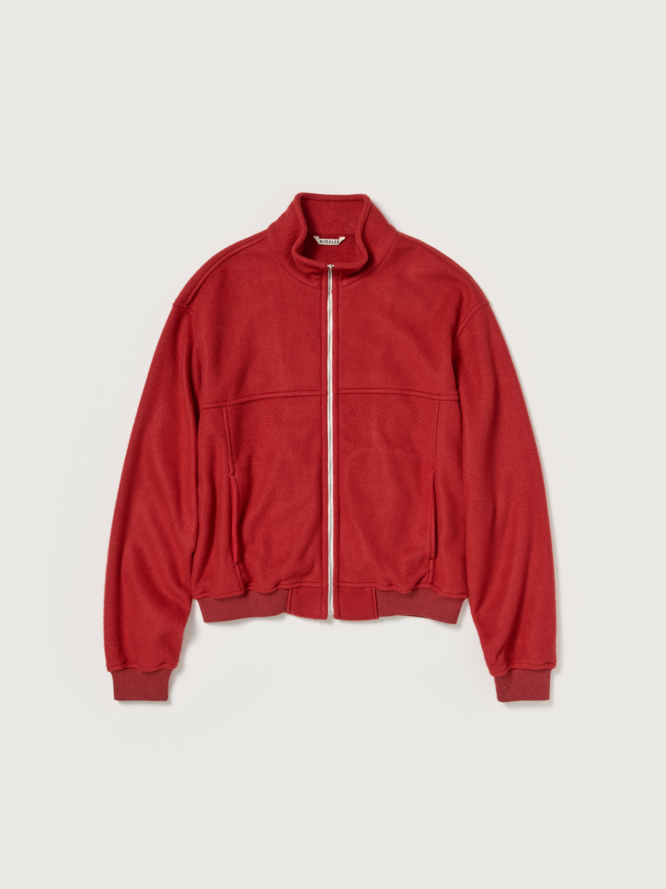 PURE SILK COMFORT FLEECE ZIP BLOUSON 詳細画像 RED 1