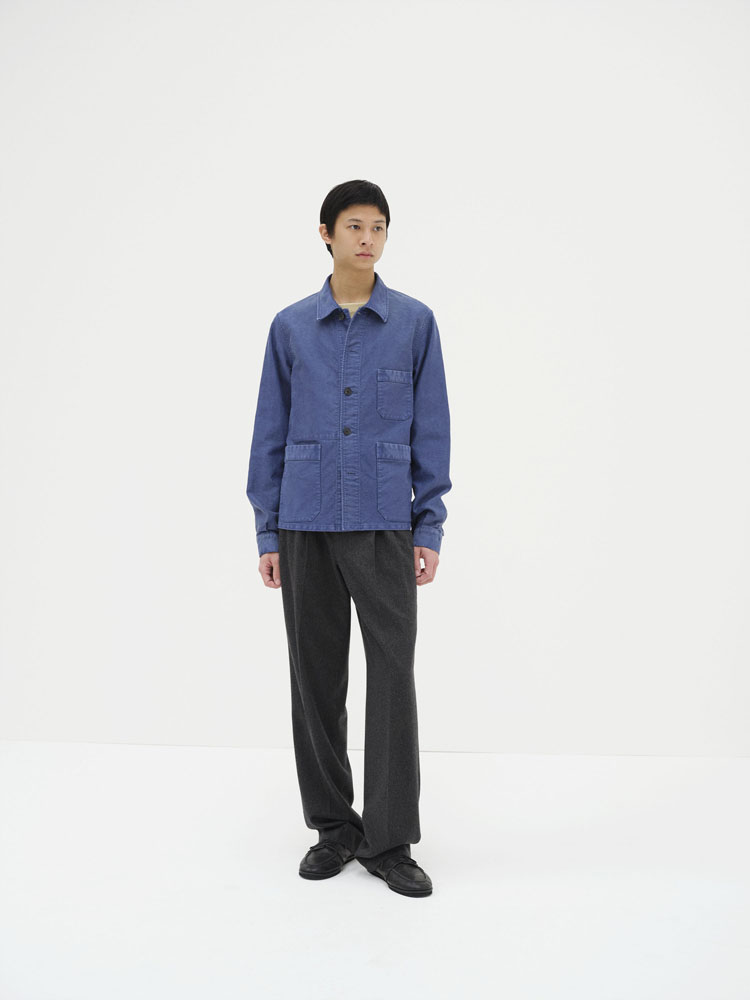 GARMENT-DYED ORGANIC COTTON HEAVY MOLESKIN COVERALL