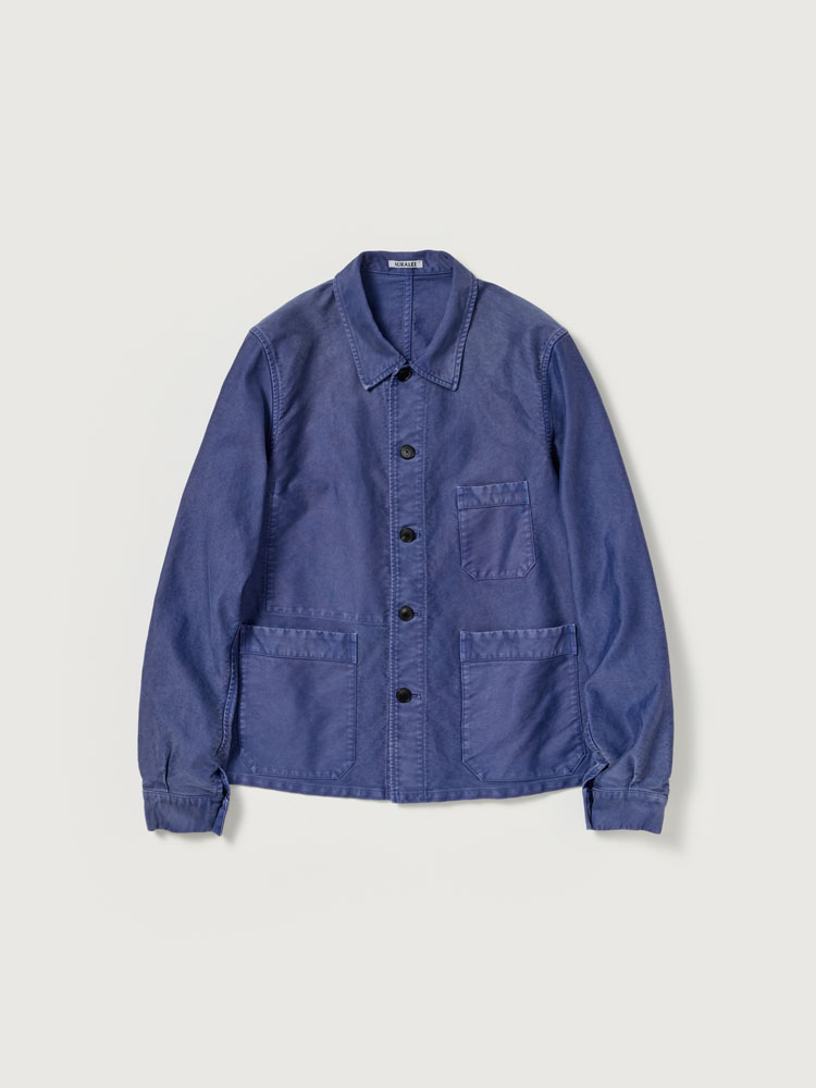 GARMENT-DYED ORGANIC COTTON HEAVY MOLESKIN COVERALL