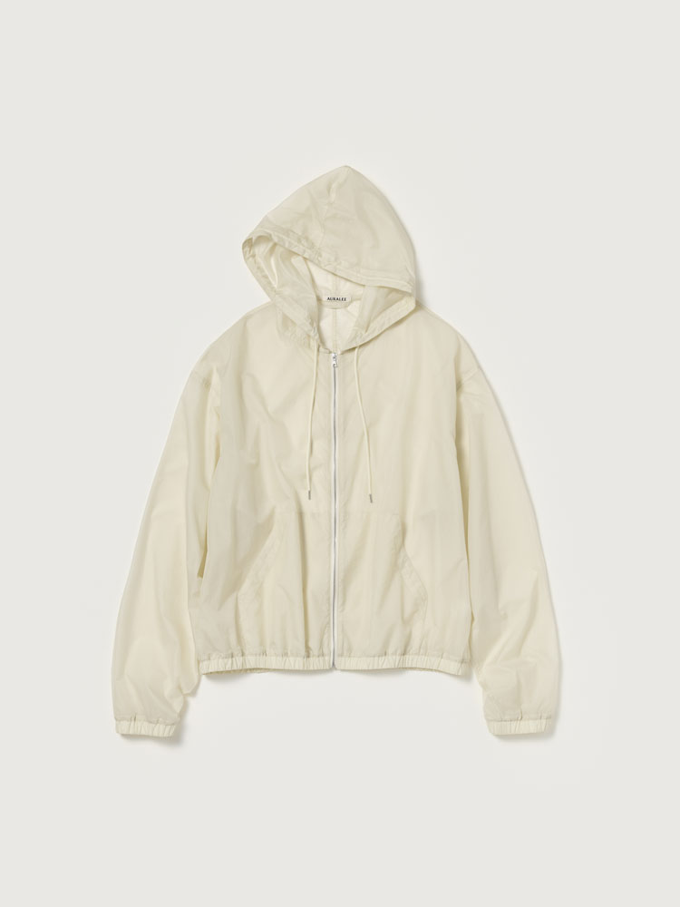 SHEER NYLON RIPSTOP HOODED BLOUSON