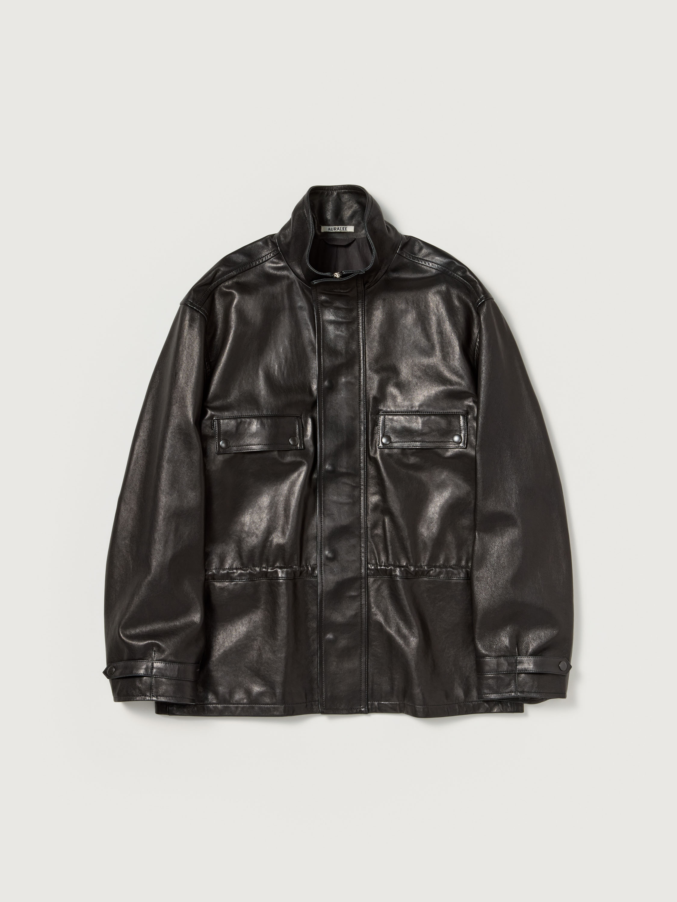 TEXTURED LAMB LEATHER BLOUSON 詳細画像 BLACK 6