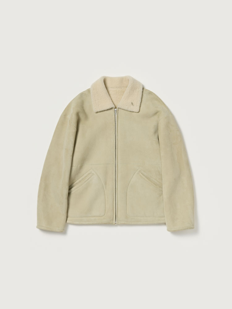 MERINO MOUTON ZIP BLOUSON
