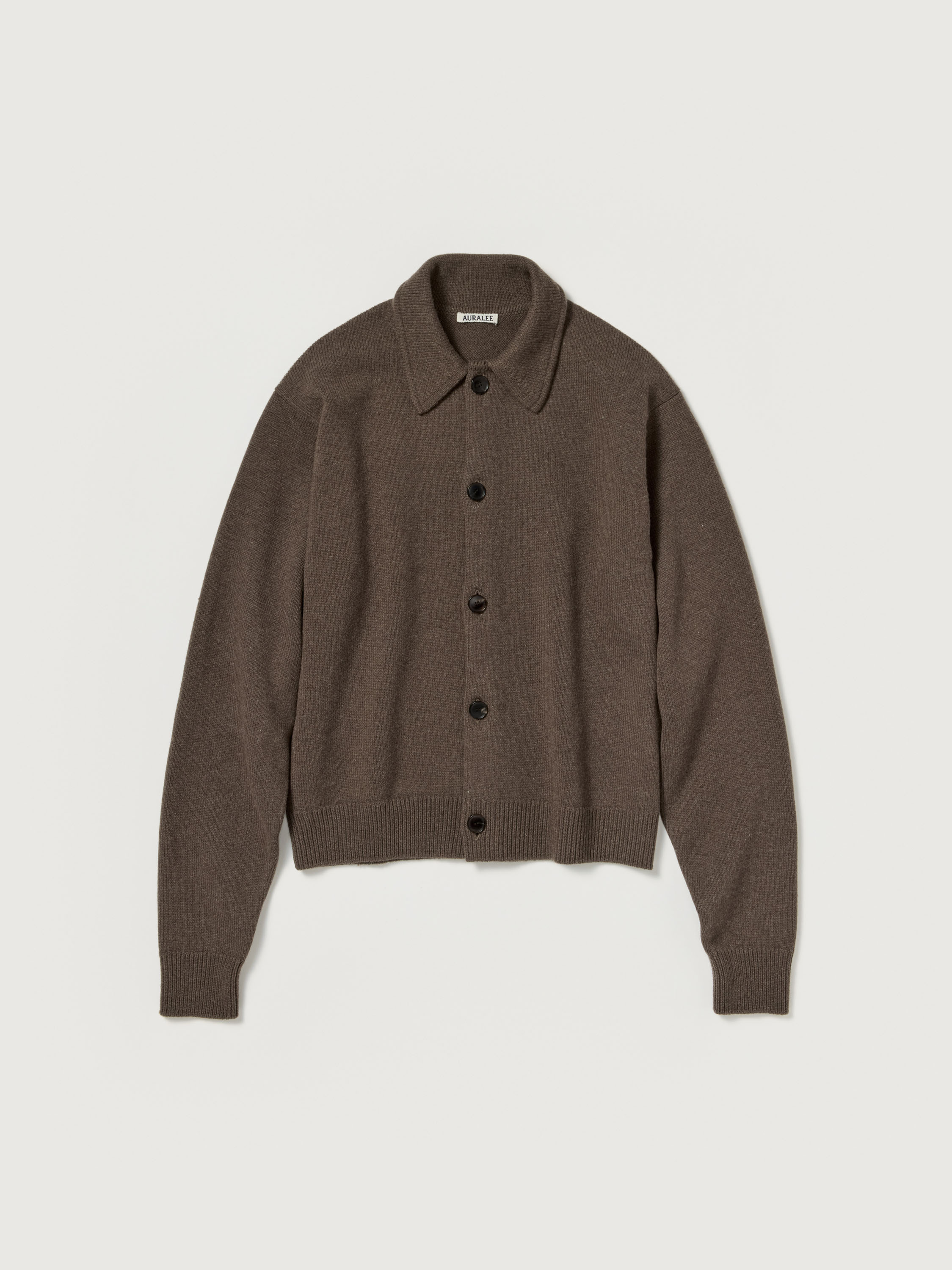 SUPER FINE WOOL KNIT SHIRT CARDIGAN 詳細画像 TOP BROWN 1