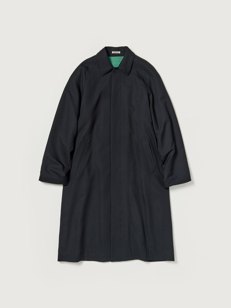 ULTRA FINE WOOL TWILL WOOL-LINED COAT