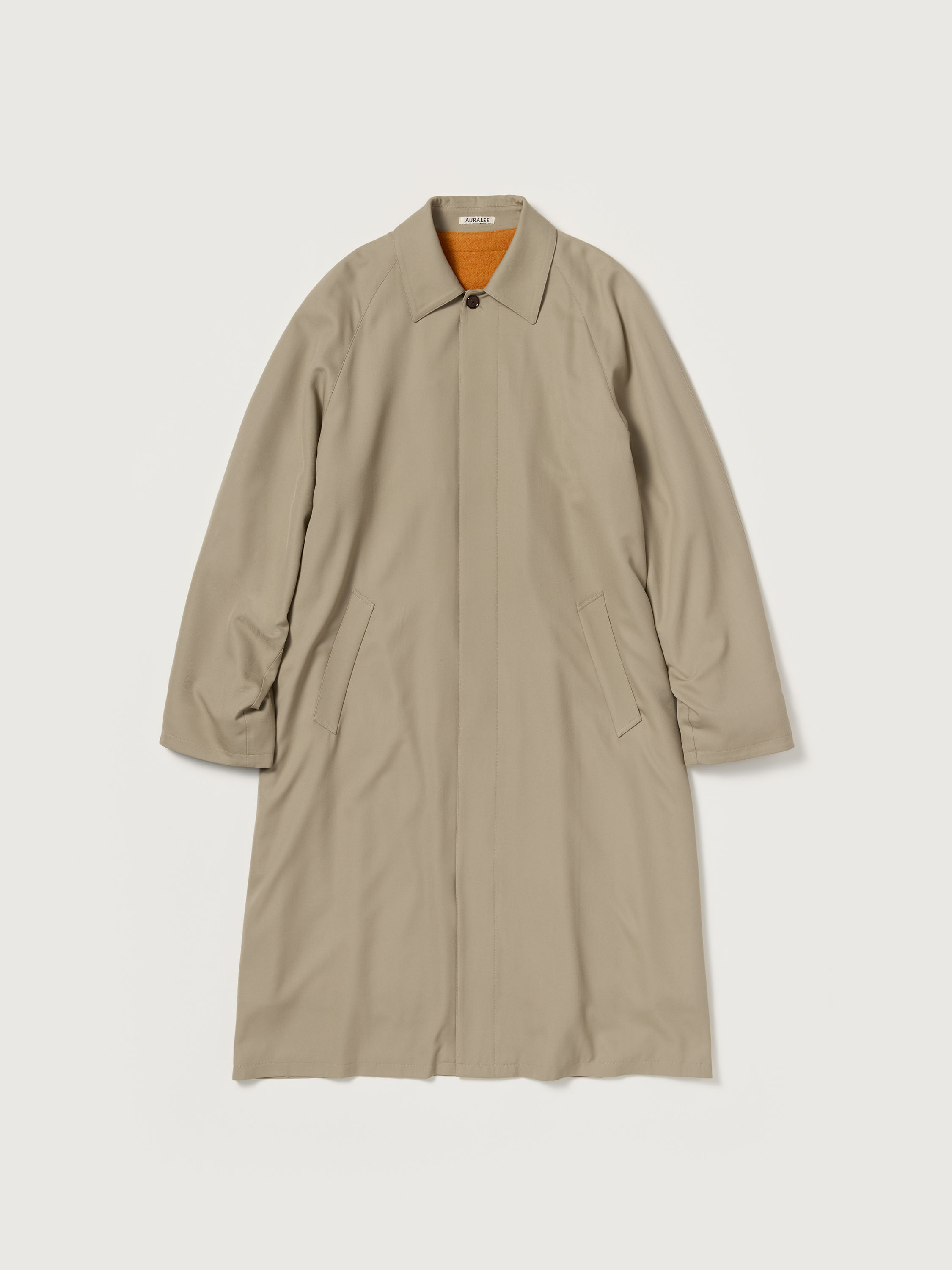 ULTRA FINE WOOL TWILL WOOL-LINED COAT 詳細画像 BEIGE &times; MIX ORANGE 1