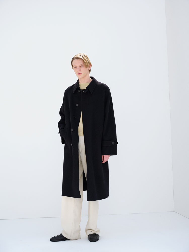 SUPER FINE WOOL MELTON HAND SEWN COAT