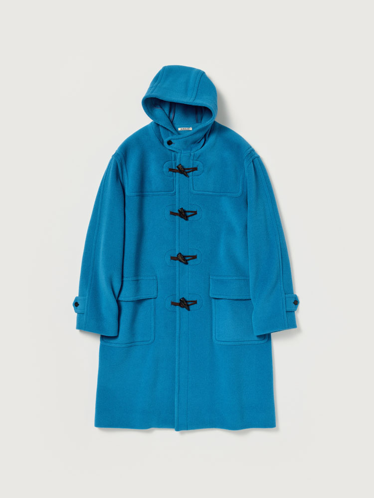 WOOL HERRINGBONE DUFFLE COAT