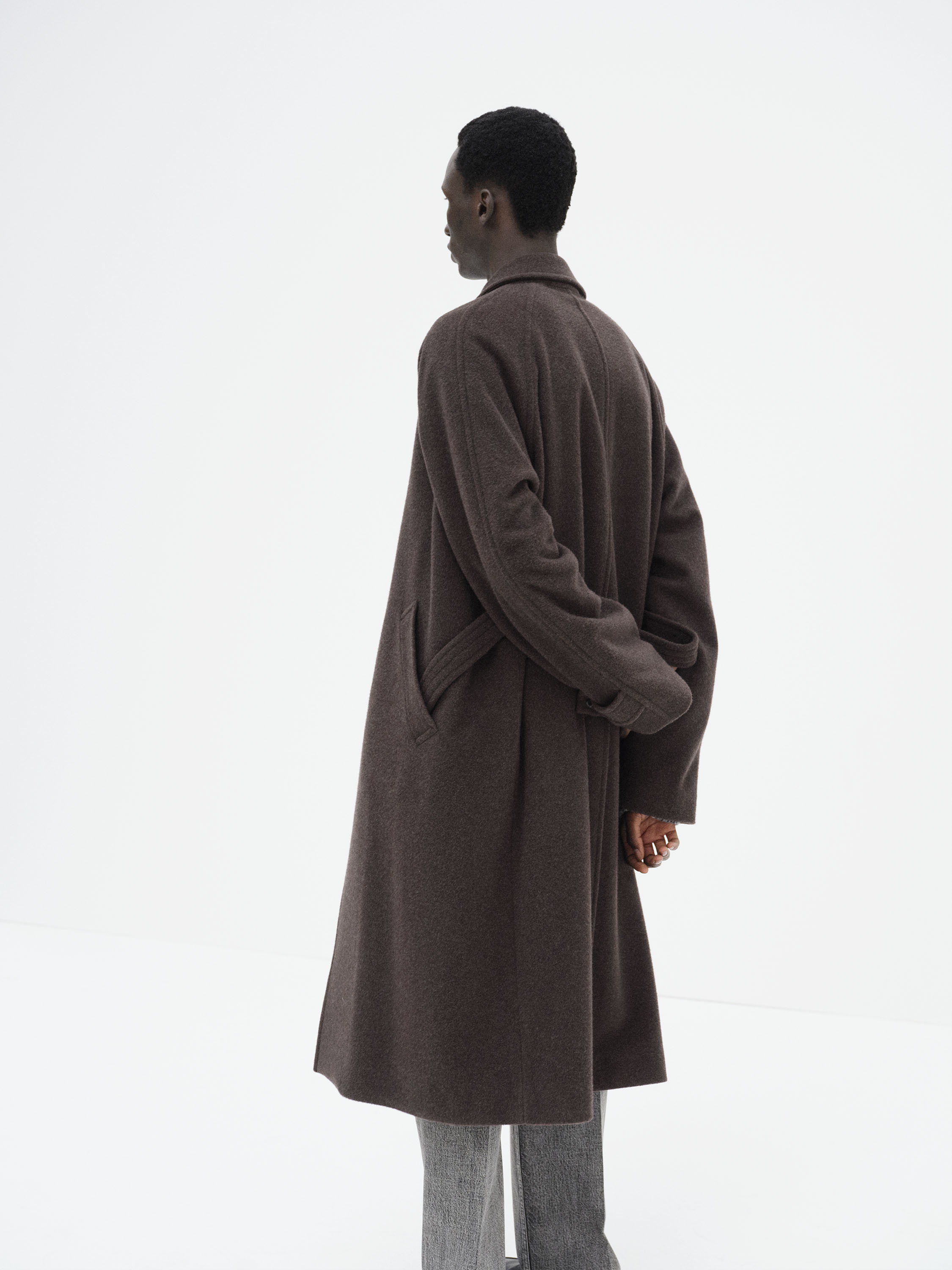 SUPER FINE WOOL MOSSER SOUTIEN COLLAR COAT 詳細画像 TOP BROWN 5
