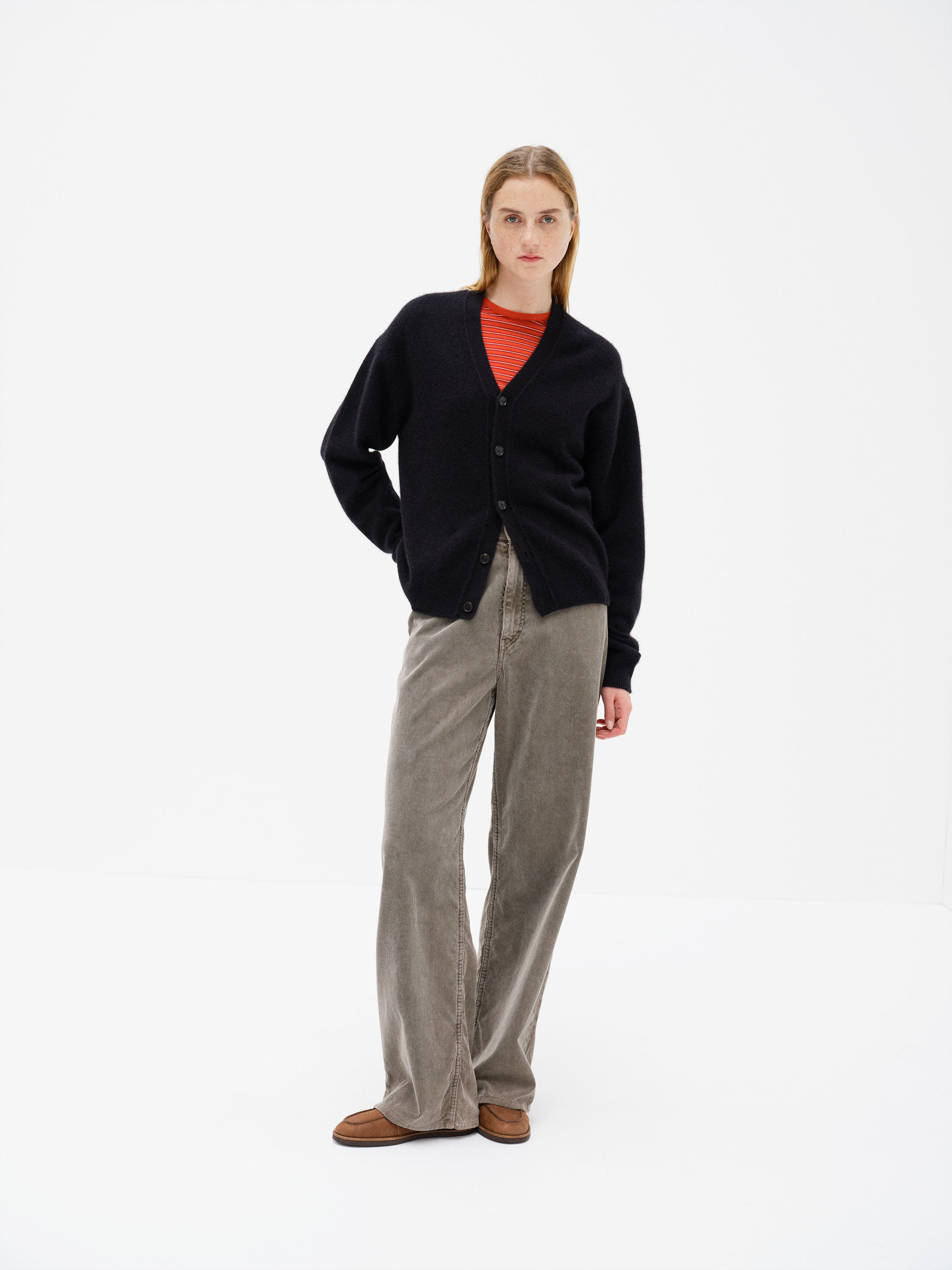 BABY CASHMERE KNIT CARDIGAN 詳細画像 TOP BLACK 1