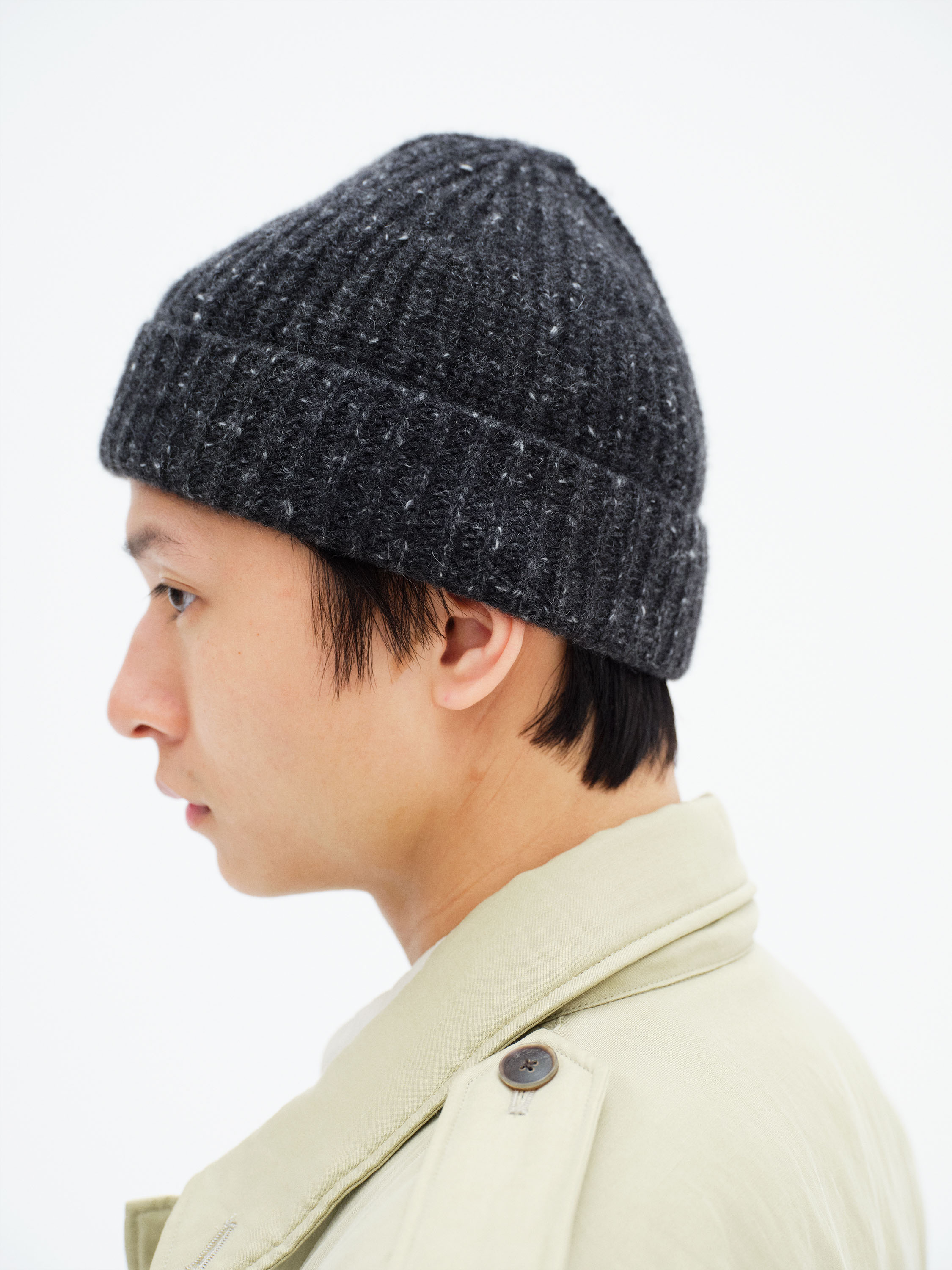 CASHMERE NEP KNIT CAP 詳細画像 MIX BLACK 2