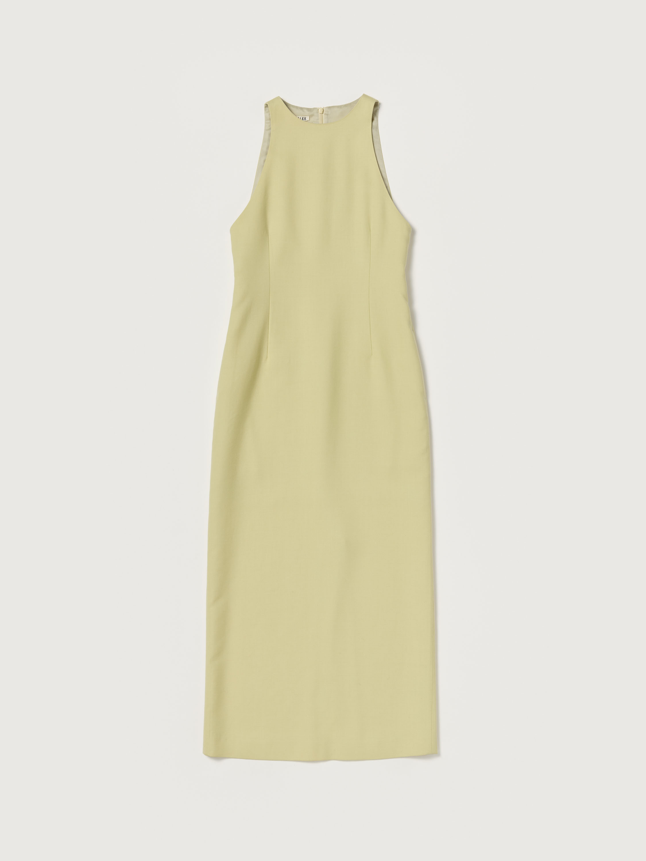 TENSE WOOL DOUBLE CLOTH SLEEVELESS DRESS 詳細画像 LIME BEIGE 1