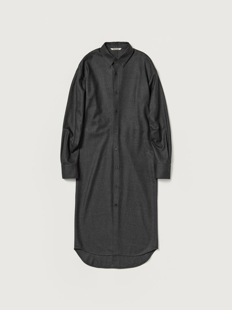 SUPER LIGHT WOOL SHIRT DRESS