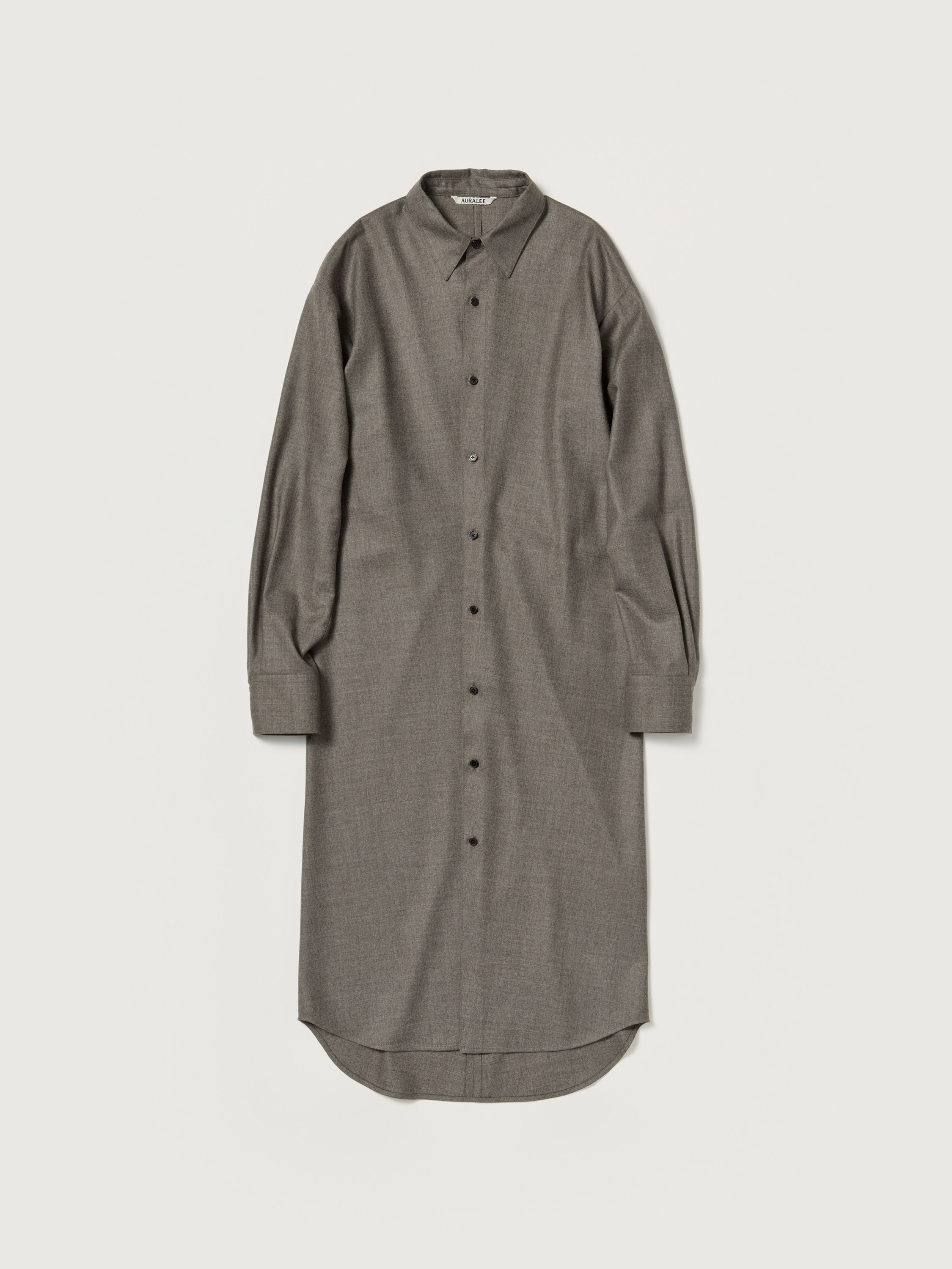 SUPER LIGHT WOOL SHIRT DRESS 詳細画像 TOP BROWN 1