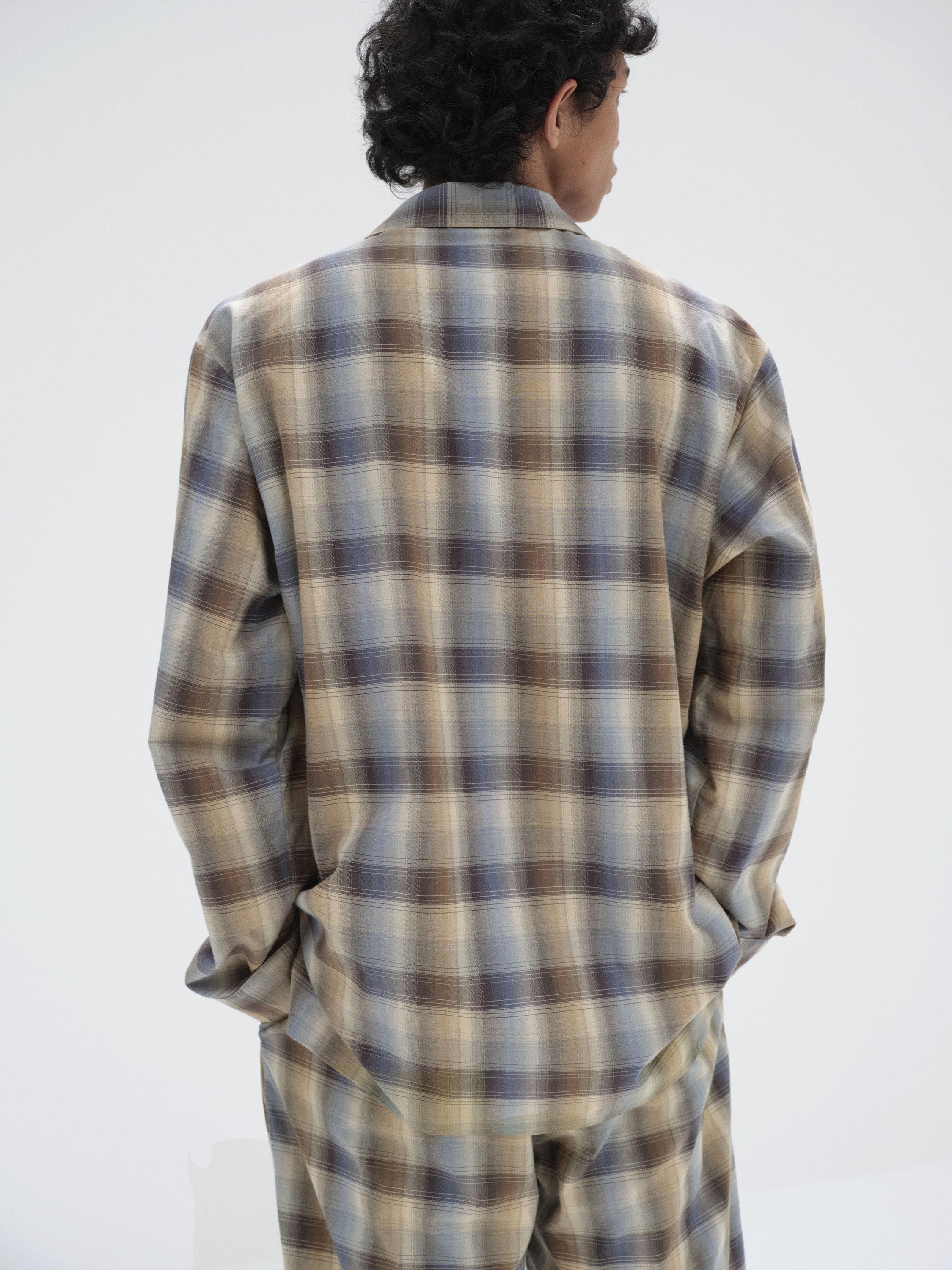 FLANNEL SLEEPWEAR LONG-SLEEVED SHIRT 詳細画像 DAWN CHECKS 6