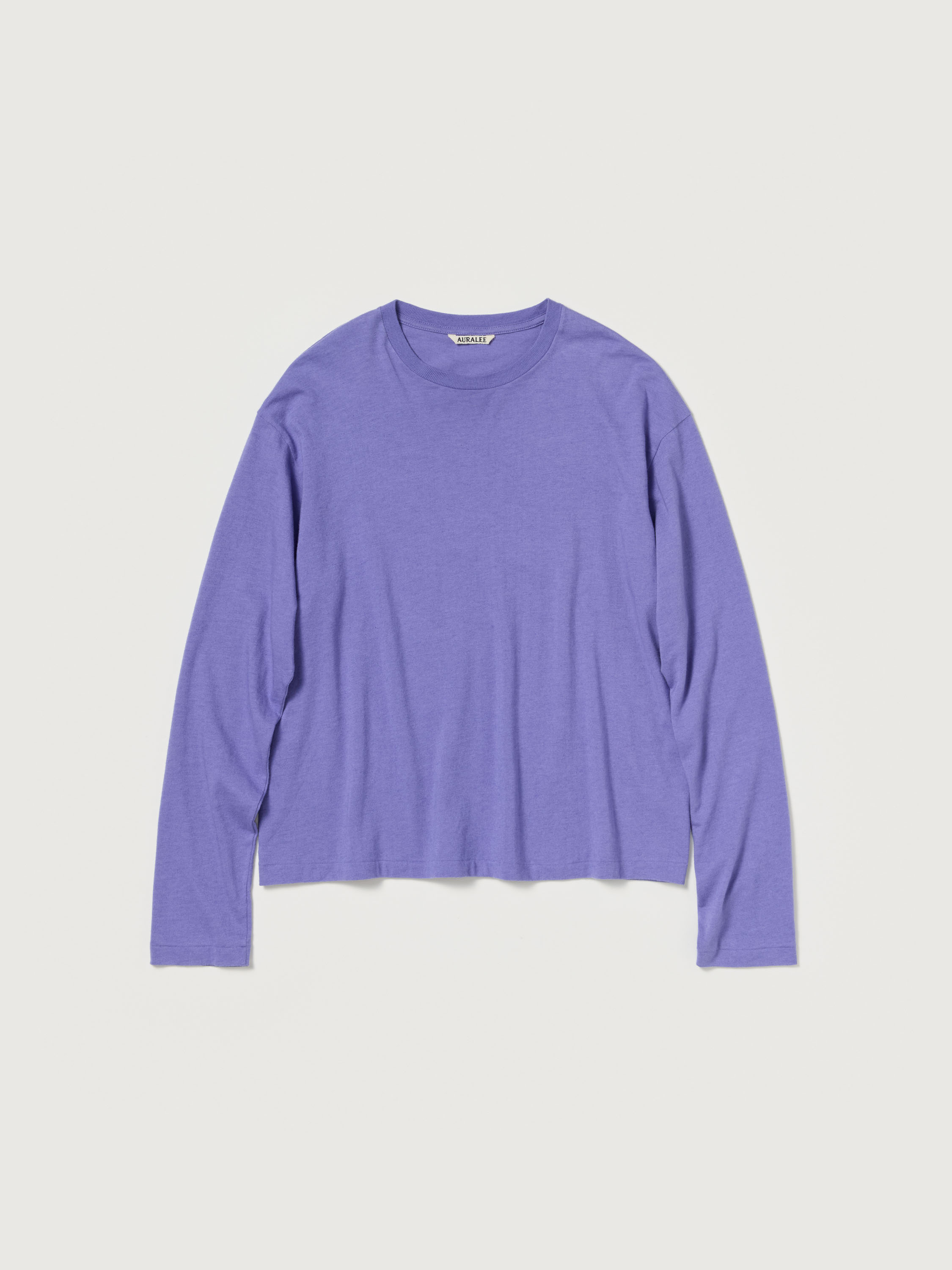 BRUSHED ORGANIC COTTON JERSEY L/S TEE 詳細画像 LIGHT PURPLE 1