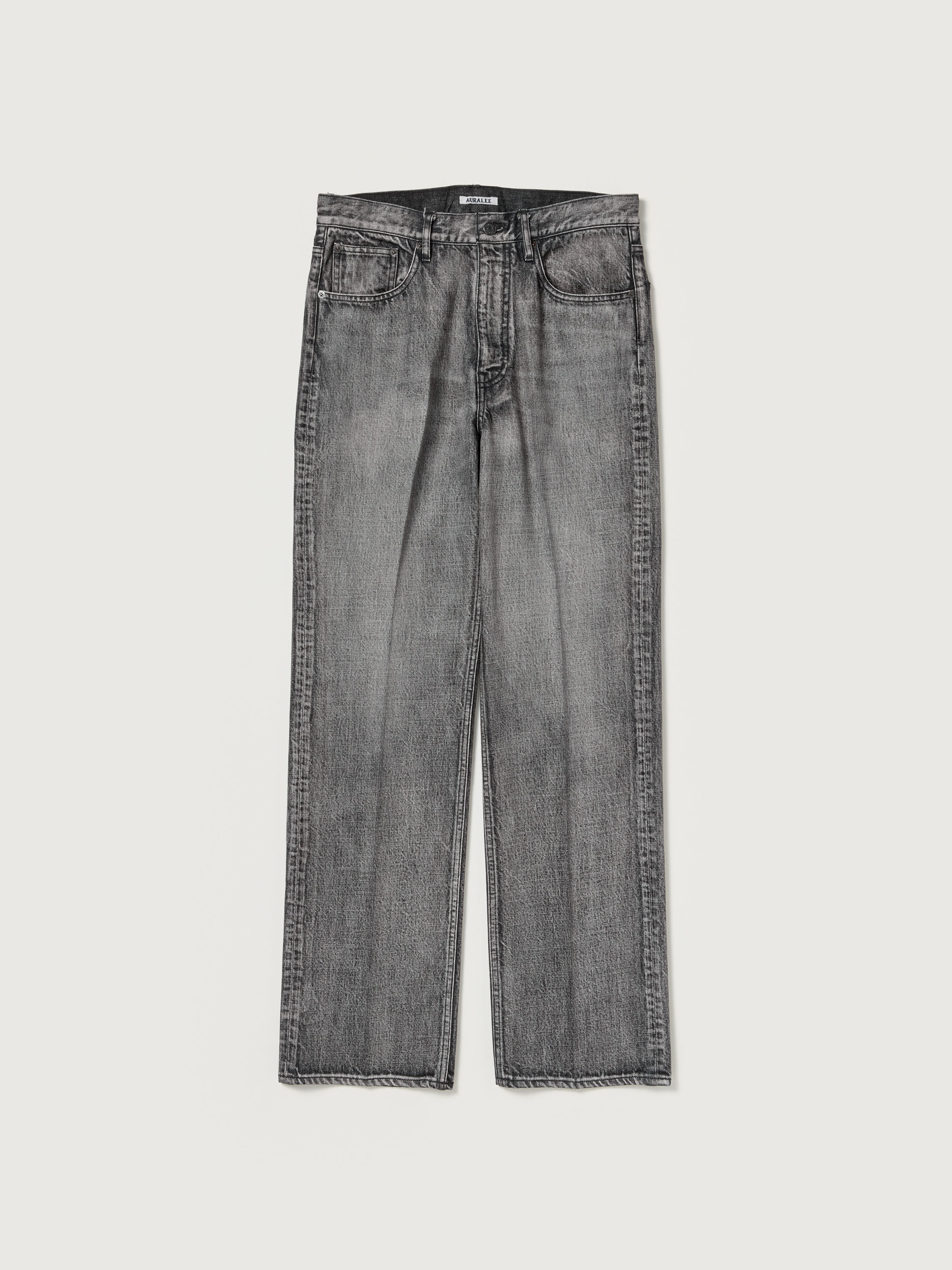 FADED HEAVY DENIM CENTER-PLEATED PANTS 詳細画像 FADED BLACK 5