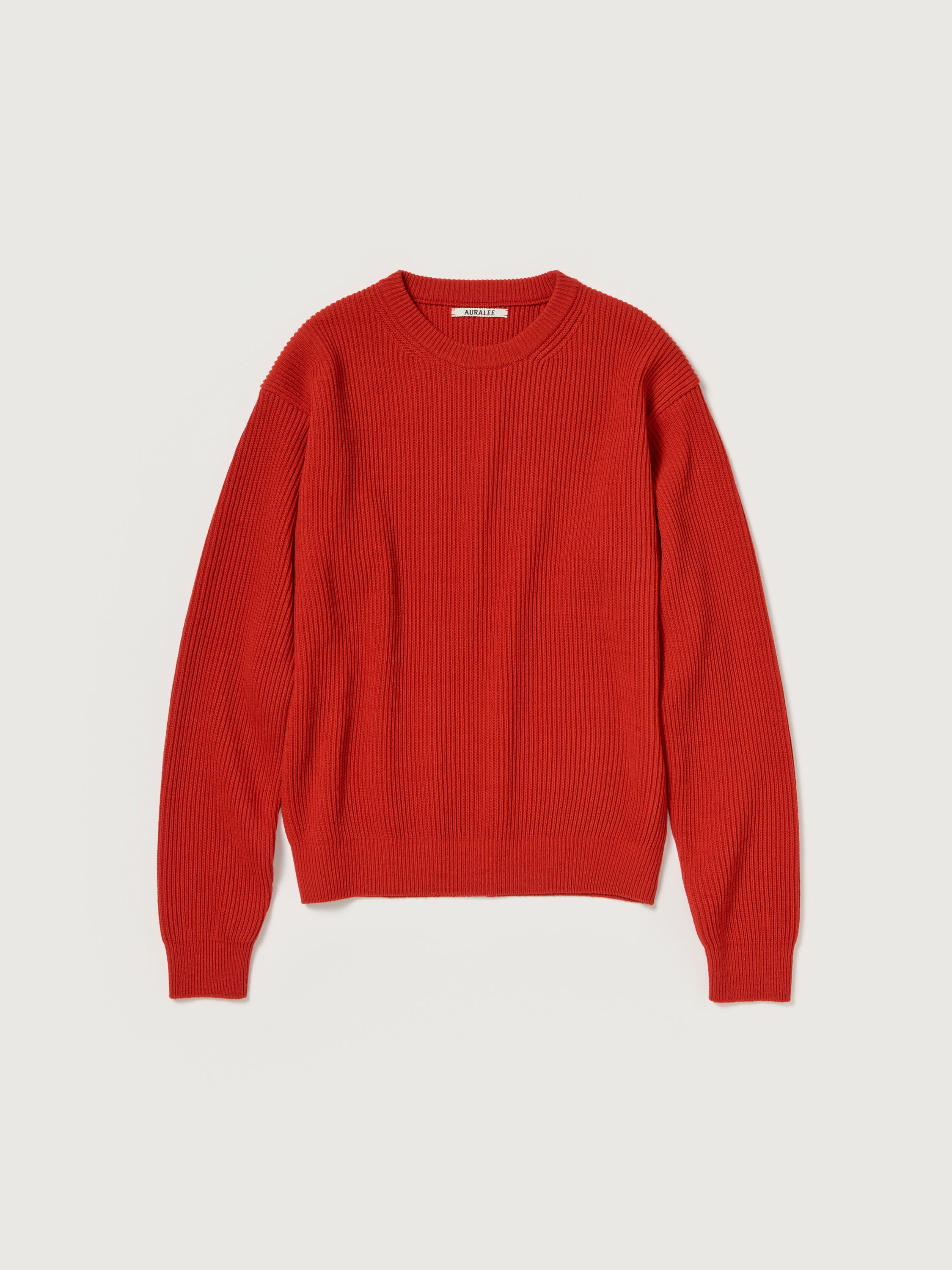 SUPER FINE WOOL RIB KNIT P/O 詳細画像 RED 1