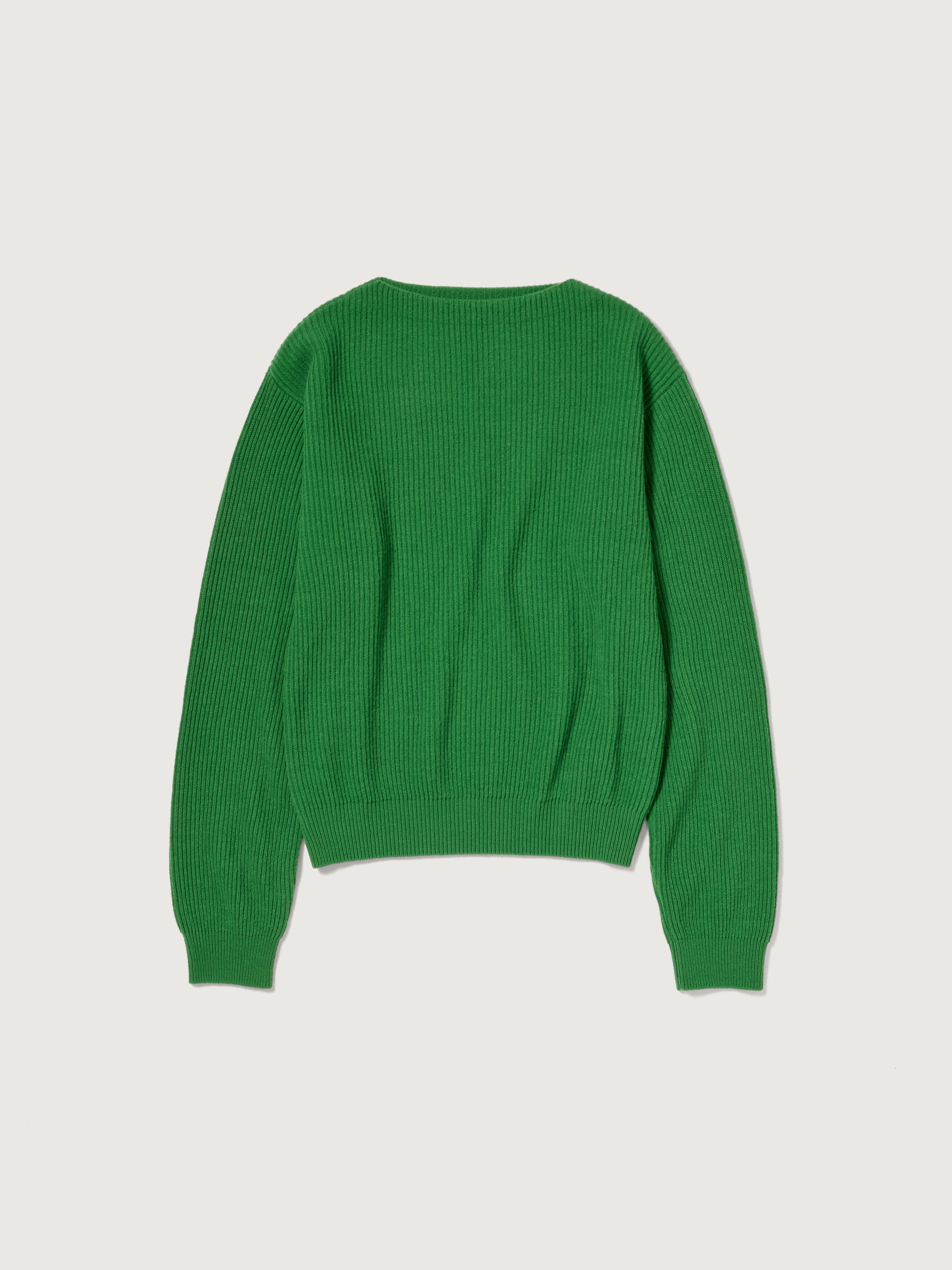 SUPER FINE WOOL CASHMERE RIB KNIT P/O 詳細画像 FOREST GREEN 4