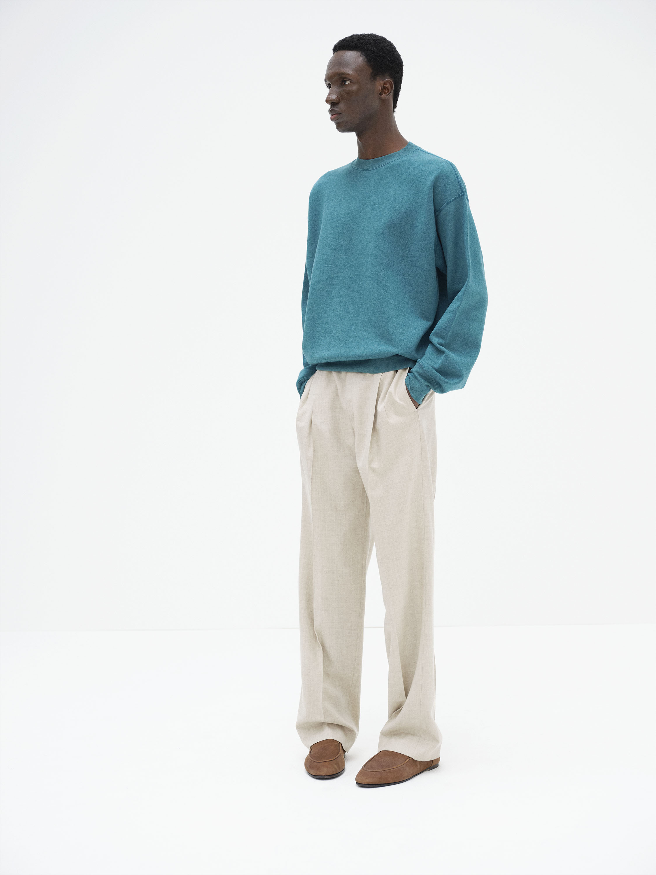 HIGH-TWIST COMPACT SWEAT P/O 詳細画像 TOP BLUE 1