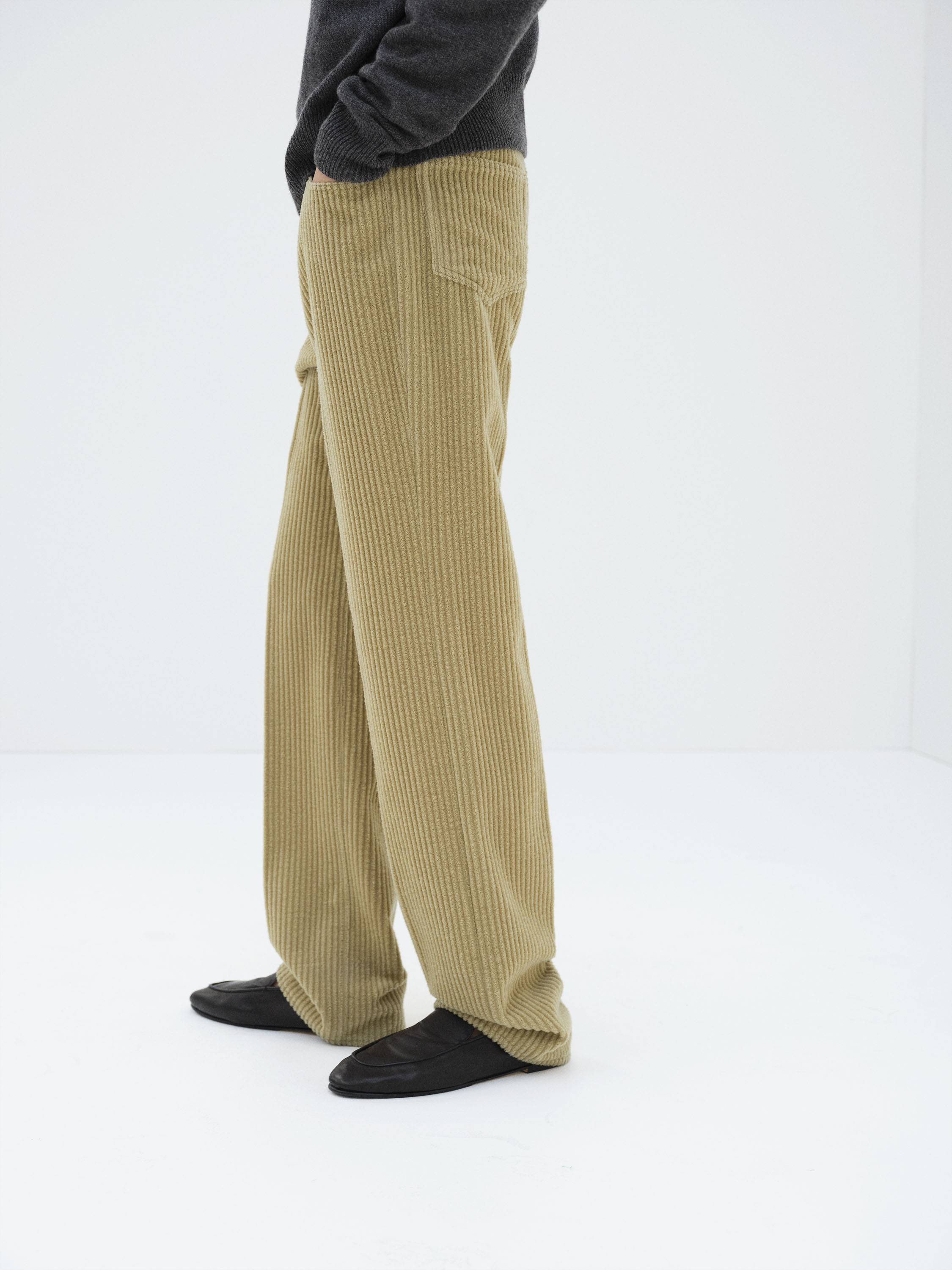 WOOL CASHMERE CORDUROY 5P PANTS 詳細画像 CAMEL BEIGE 4