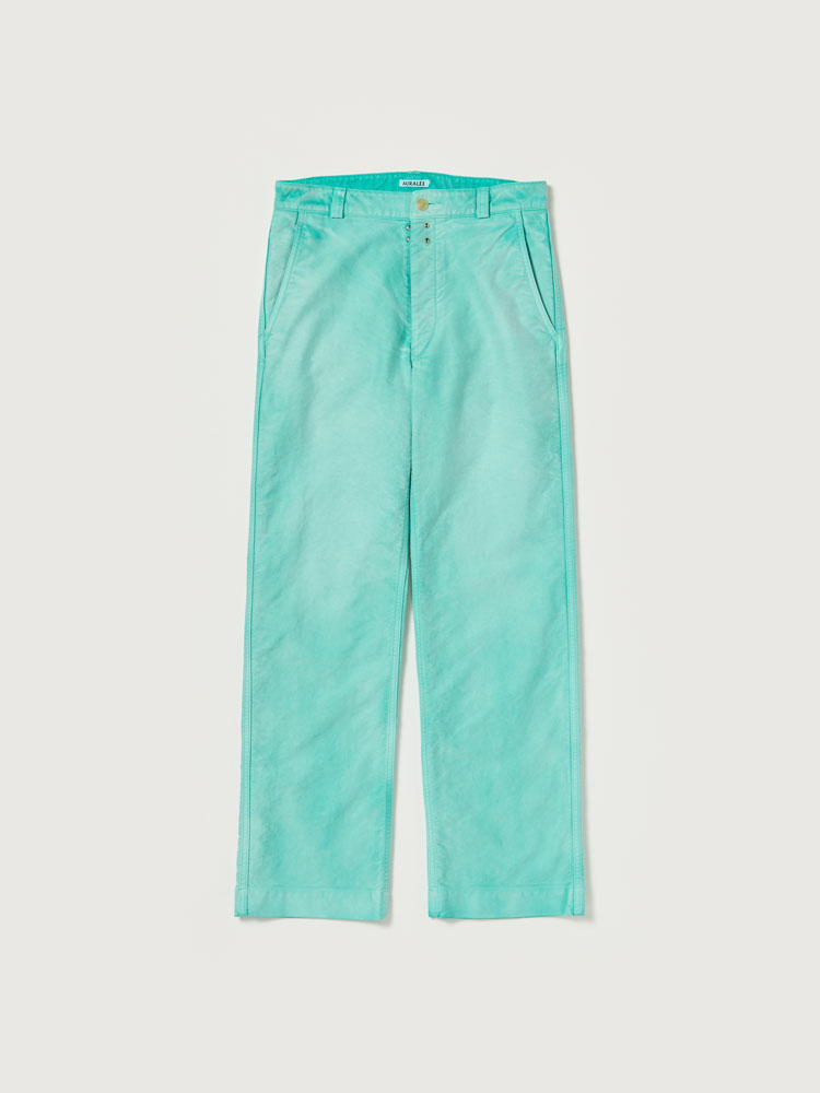 GARMENT-DYED ORGANIC COTTON HEAVY MOLESKIN PANTS