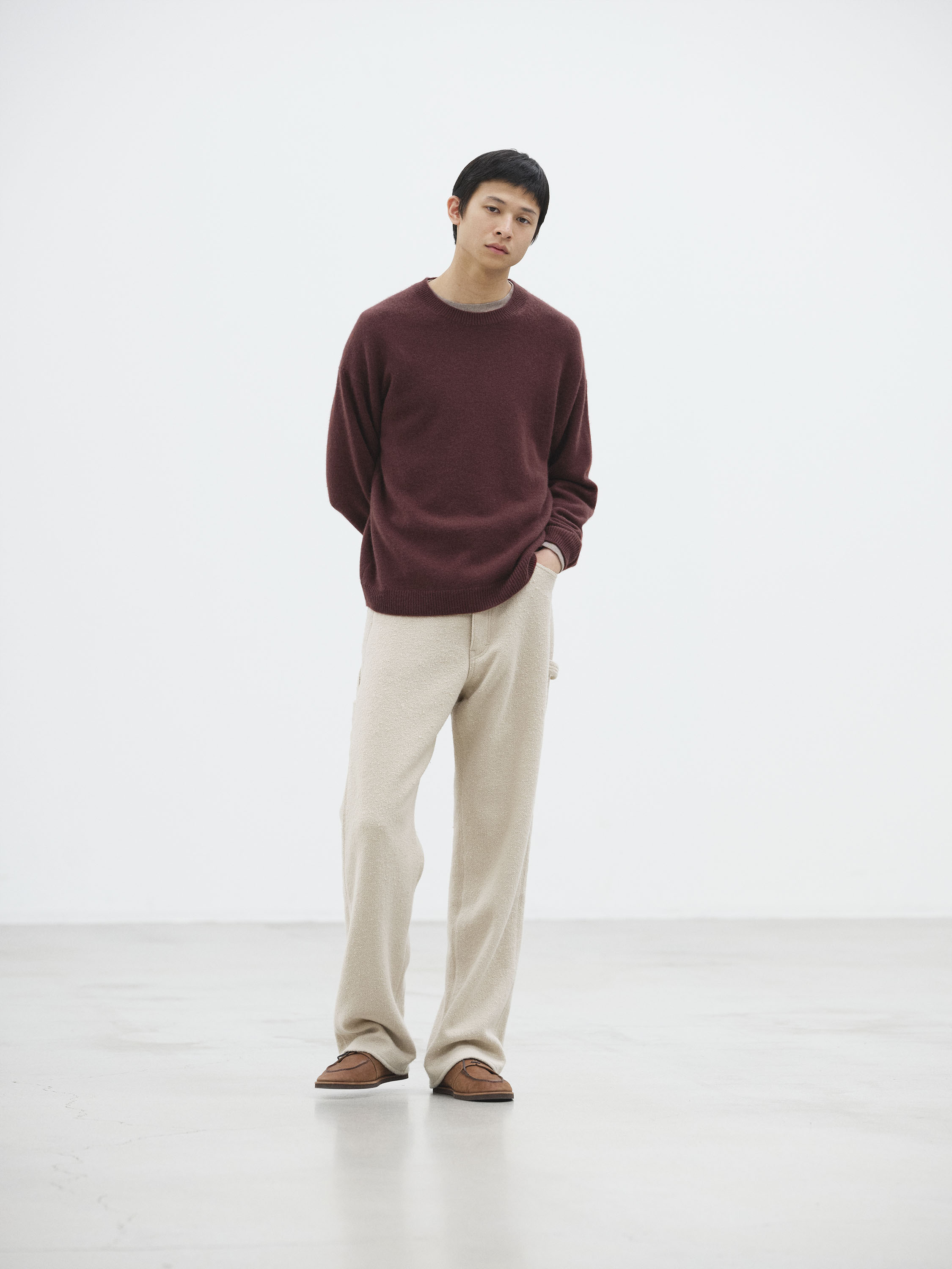 HOMESPUN TWEED PAINTER PANTS 詳細画像 IVORY BEIGE 2