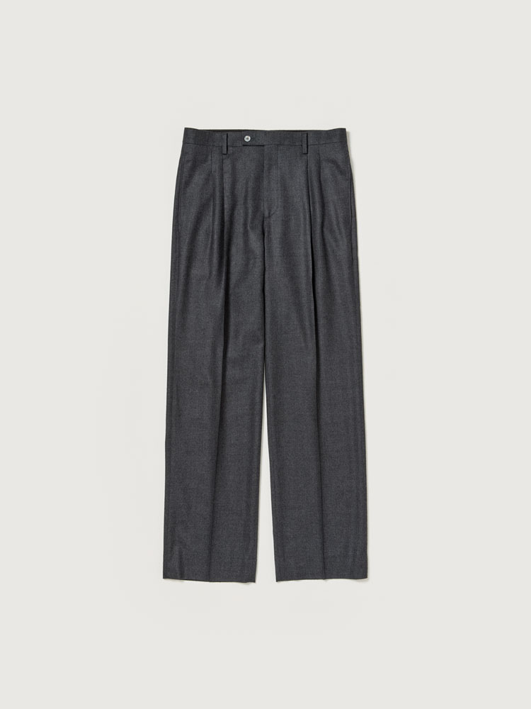 SUPER LIGHT WOOL TWO-TUCK SLACKS