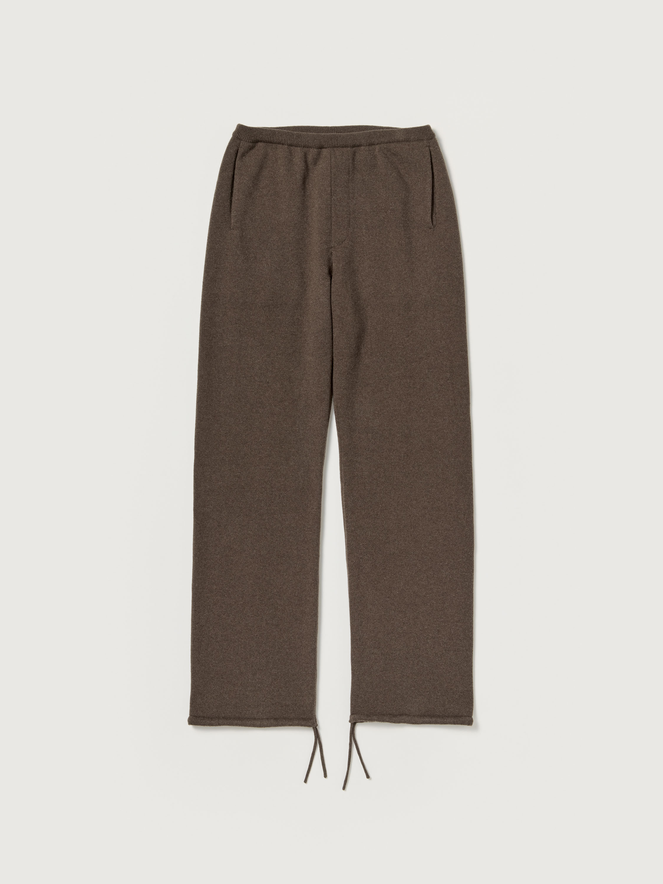 SUPER FINE WOOL KNIT PANTS 詳細画像 TOP BROWN 6