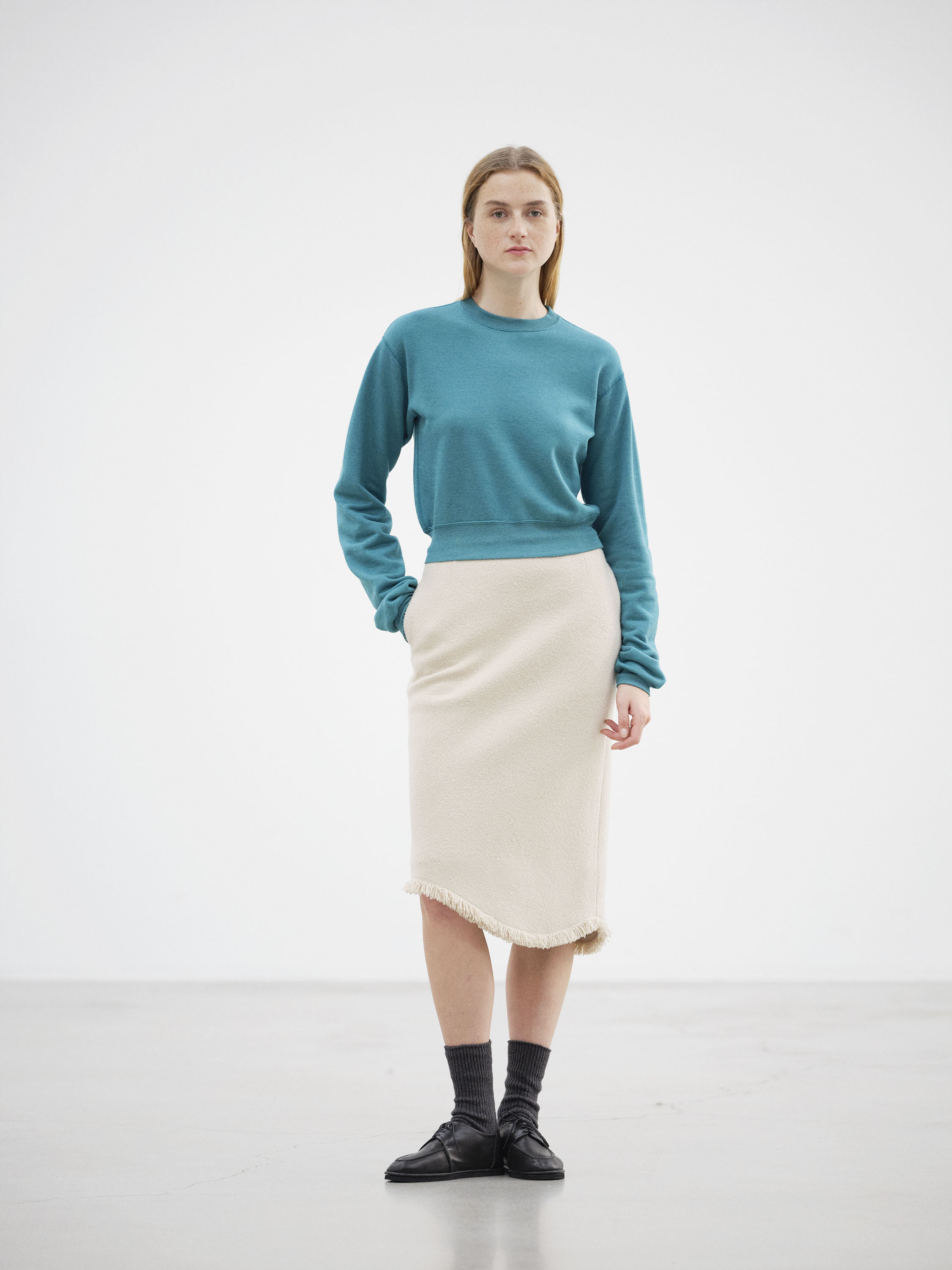 HIGH-TWIST COMPACT SWEAT P/O 詳細画像 TOP BLUE 1