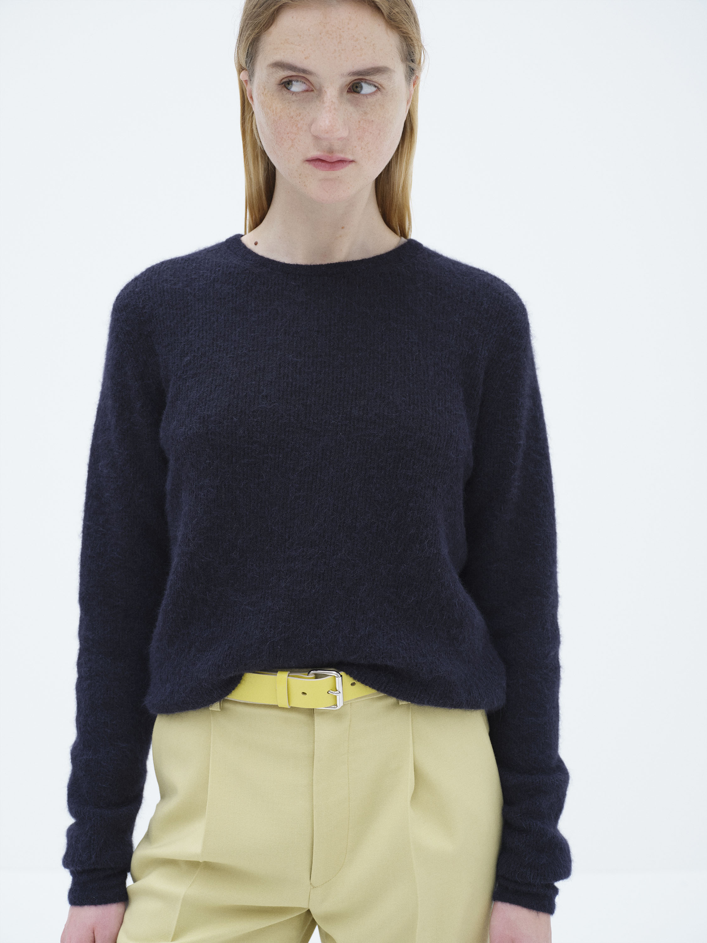 BABY SURI ALPACA SHEER KNIT P/O 詳細画像 NAVY 3