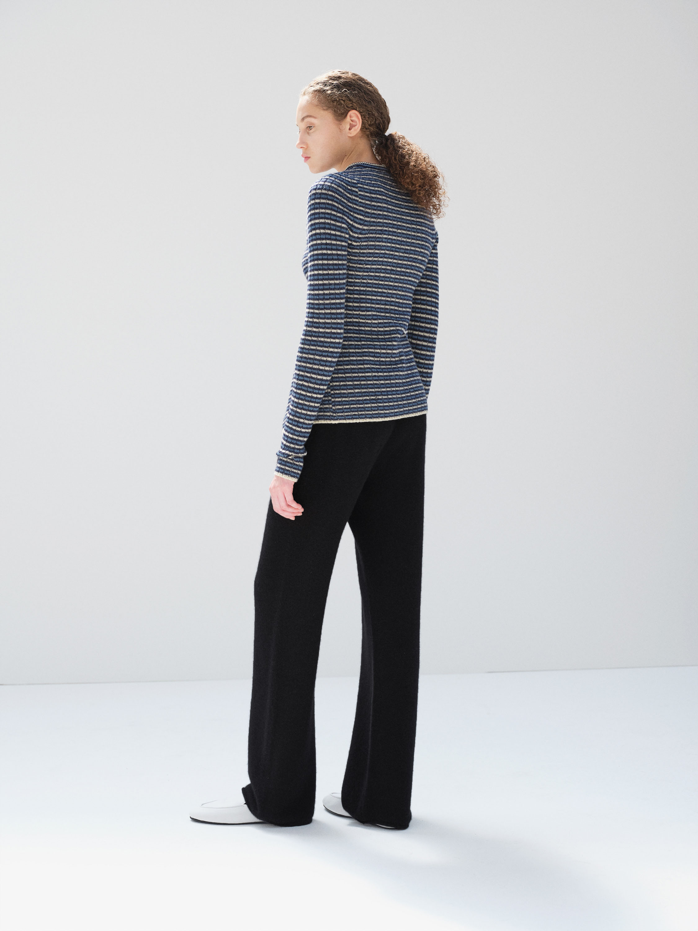 BABY CASHMERE KNIT PANTS 詳細画像 TOP BLACK 4