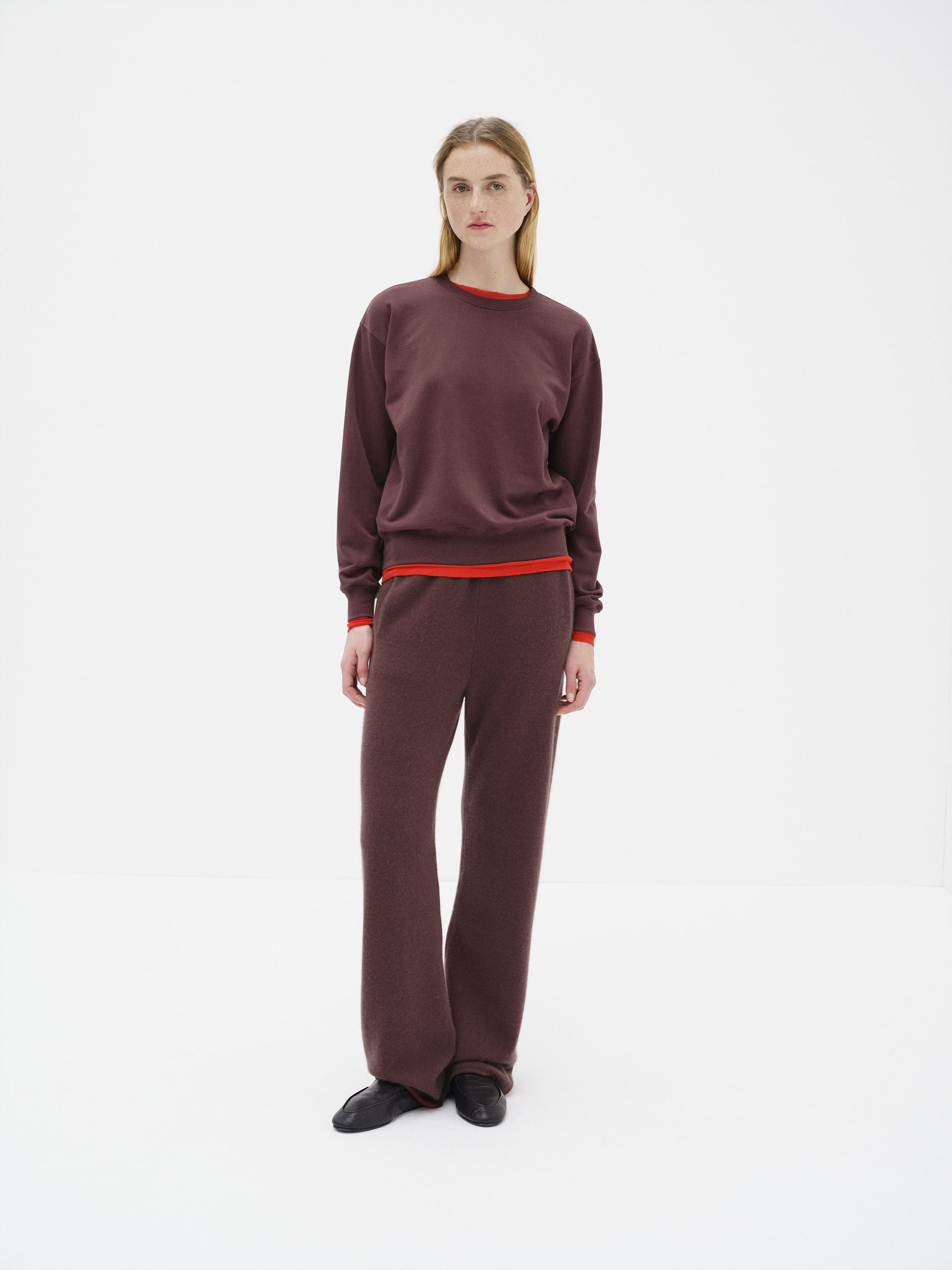 BABY CASHMERE KNIT PANTS 詳細画像 RED BROWN 2