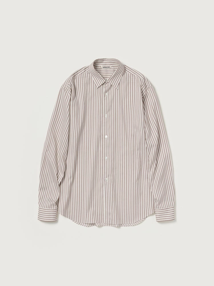 COTTON SILK STRIPE SHIRT