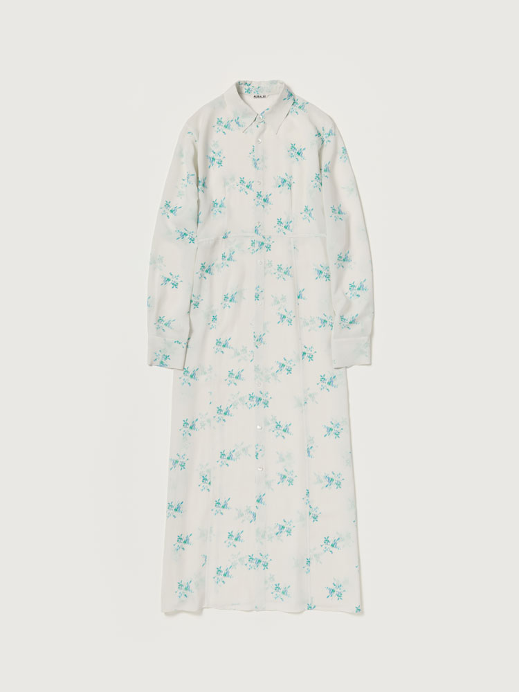 PRINTED AIRY SILK GEORGETTE DRESS