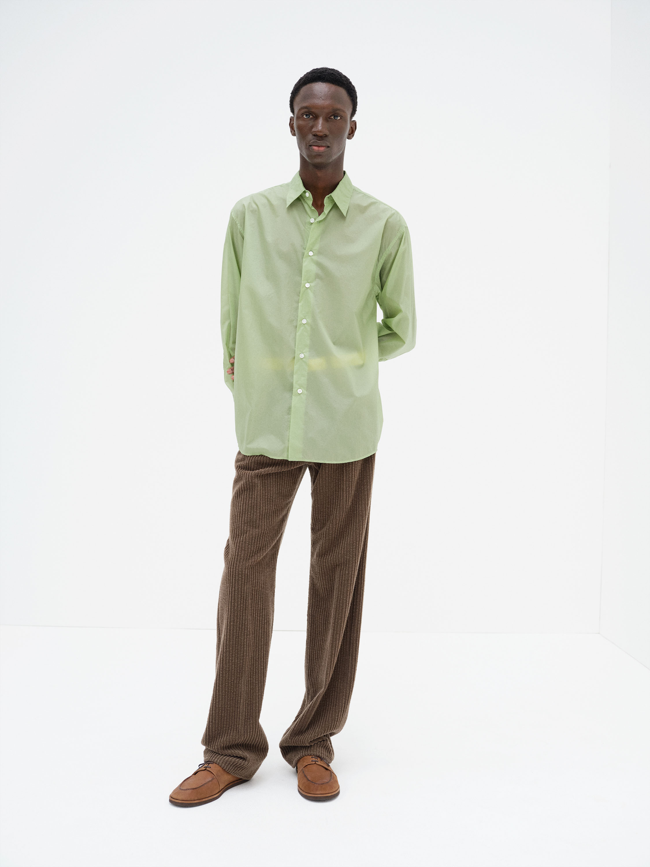 SHEER NYLON RIPSTOP SHIRT 詳細画像 LIGHT GREEN 1