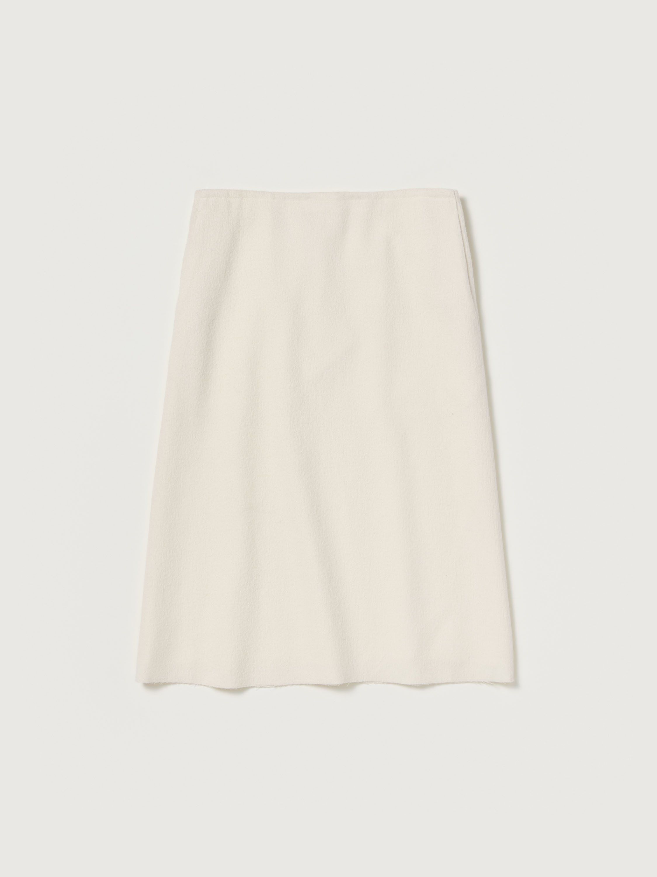 FULLED WOOL SILK SKIRT 詳細画像 IVORY WHITE 2