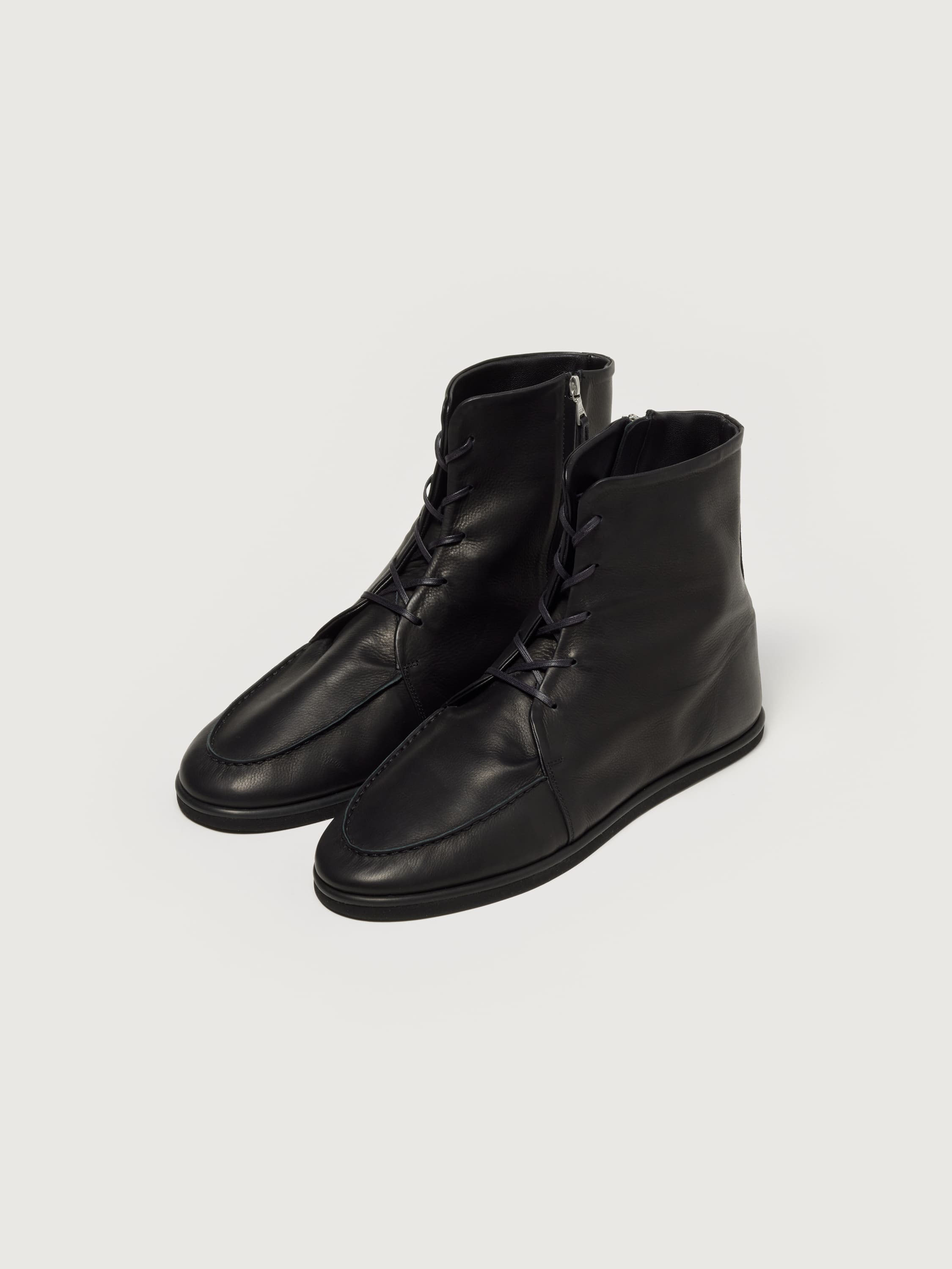 SOFT LEATHER LACE-UP BOOTS 詳細画像 BLACK 1