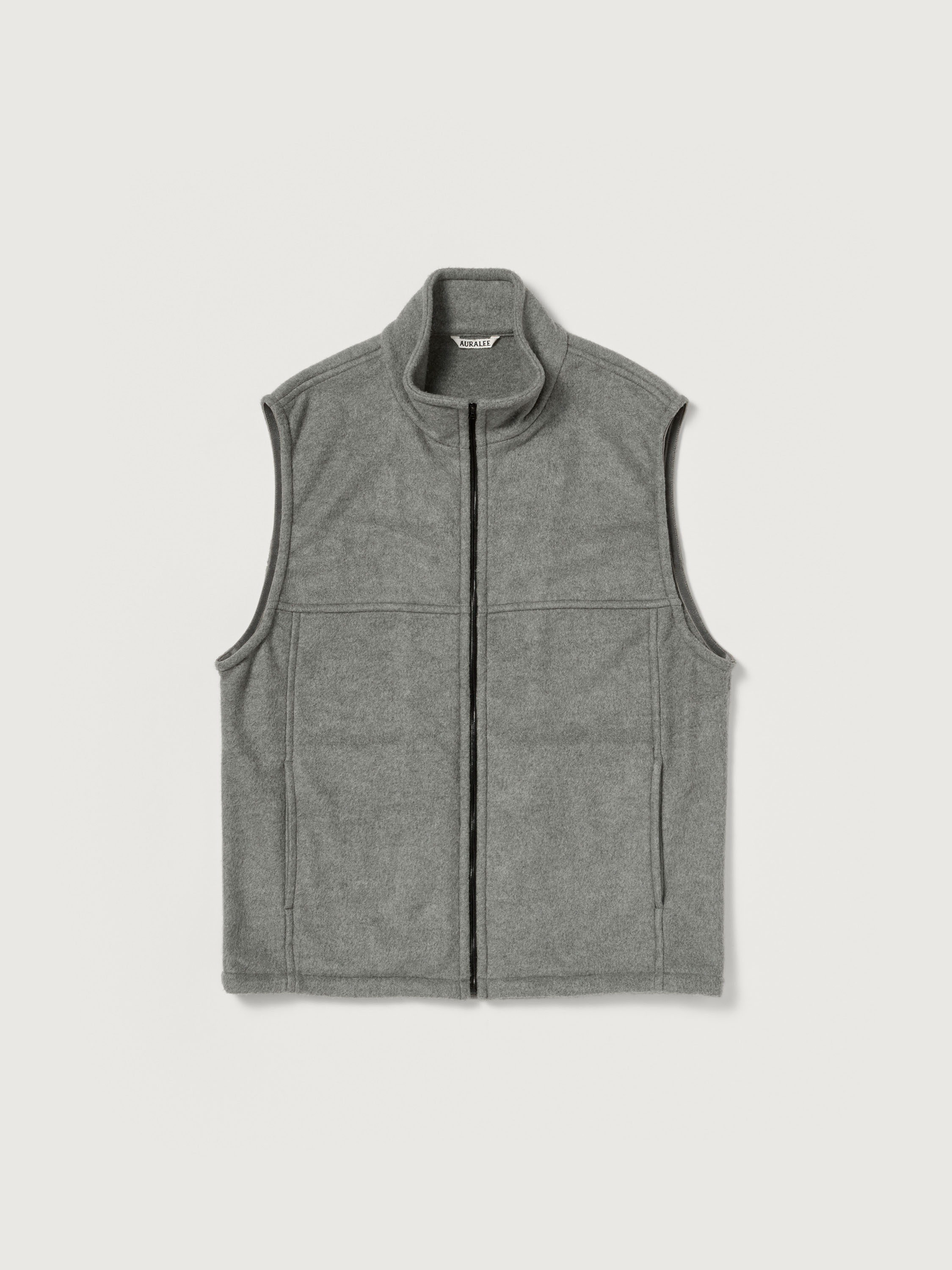 PURE SILK COMFORT FLEECE VEST 詳細画像 TOP GRAY 1