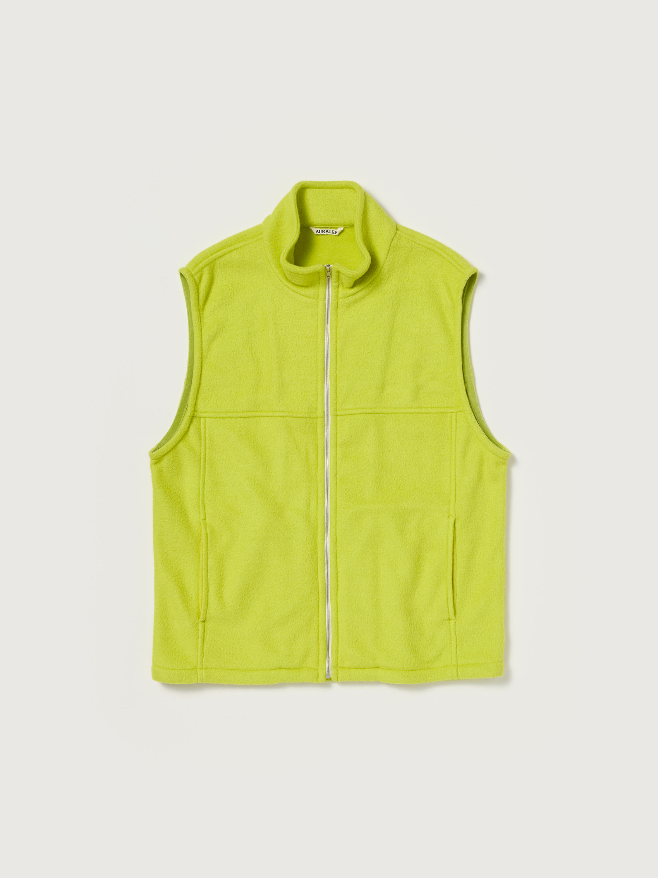 PURE SILK COMFORT FLEECE VEST 詳細画像 LIME YELLOW 1