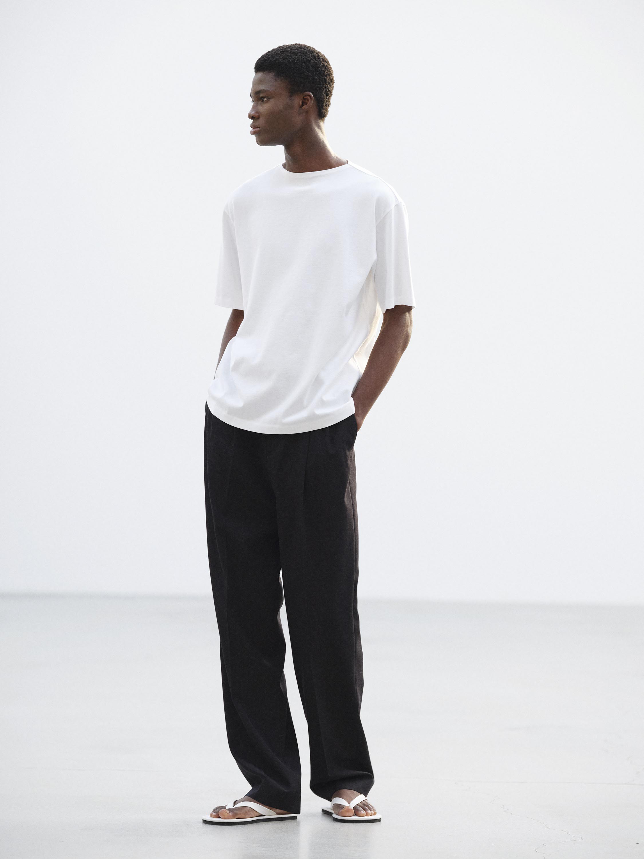 LUSTER PLAITING BOAT NECK TEE 詳細画像 WHITE 2
