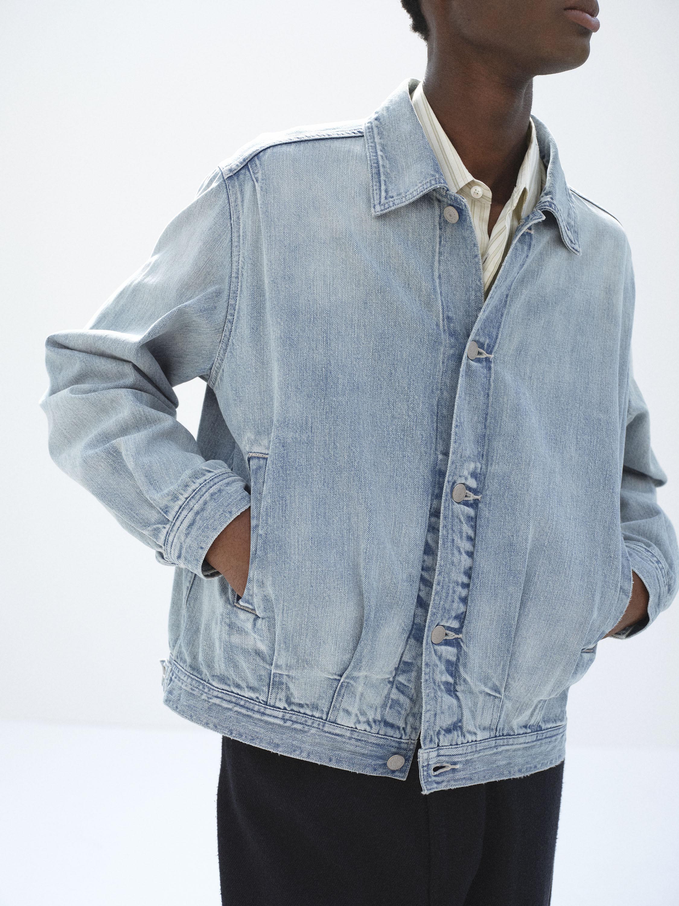 FADED SELVEDGE LIGHT DENIM BLOUSON 詳細画像 LIGHT INDIGO 3