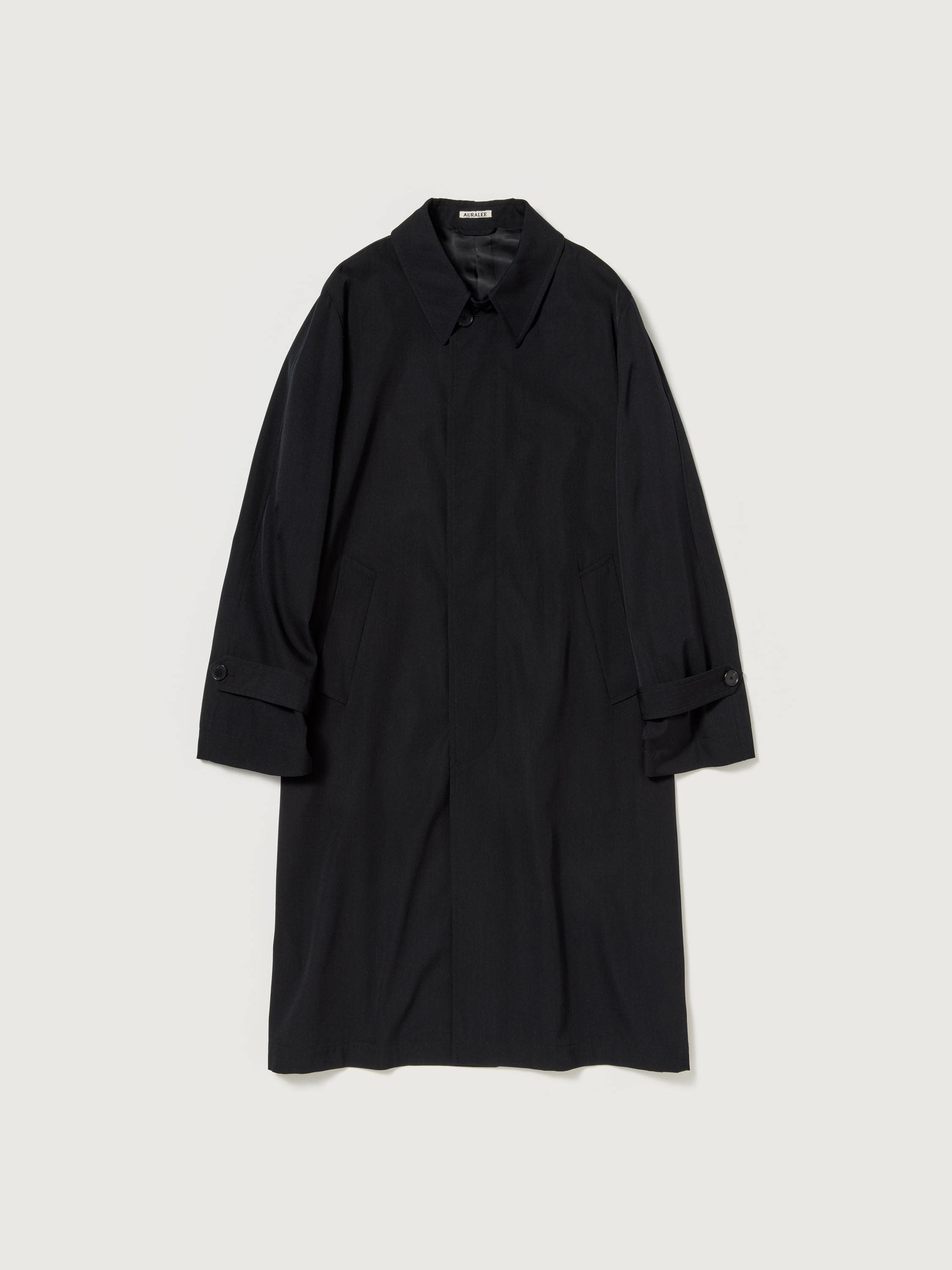LIGHT WOOL MAX GABARDINE COAT 詳細画像 TOP BLACK 1