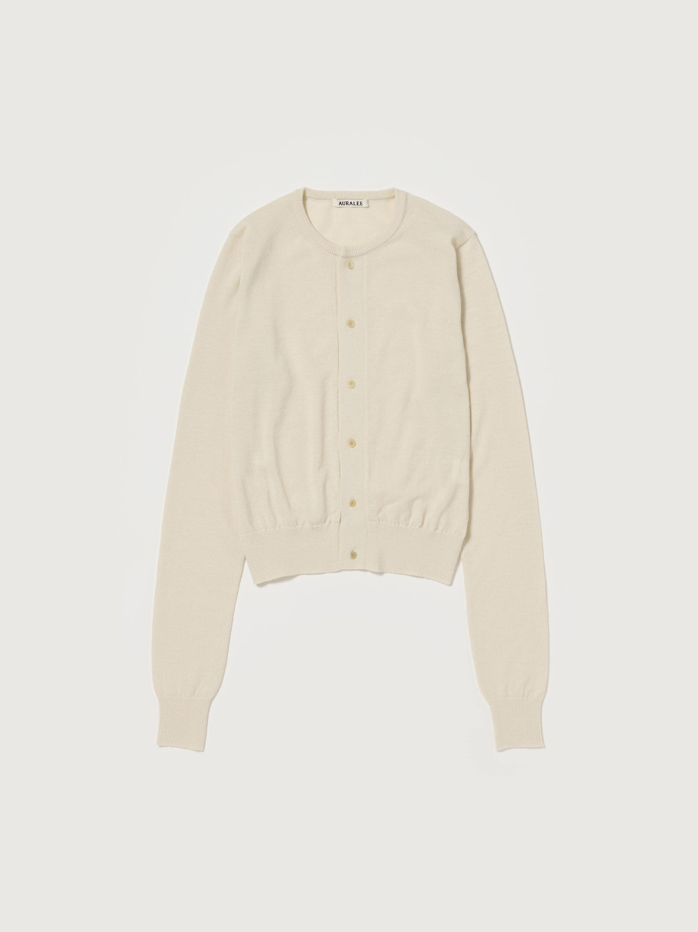 CASHMERE HARD TWIST KNIT CARDIGAN 詳細画像 IVORY WHITE 1