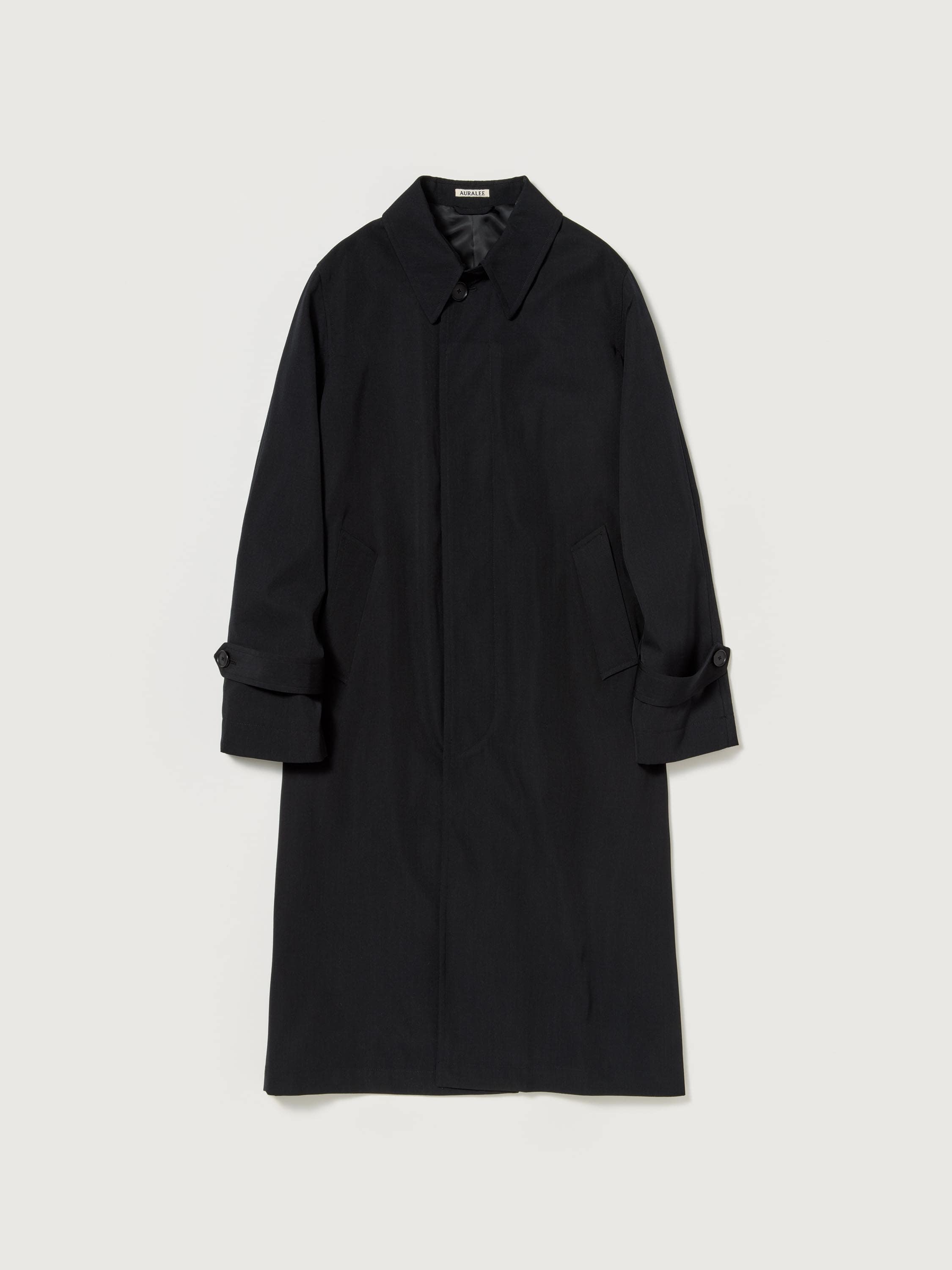 LIGHT WOOL MAX GABARDINE COAT 詳細画像 TOP BLACK 1