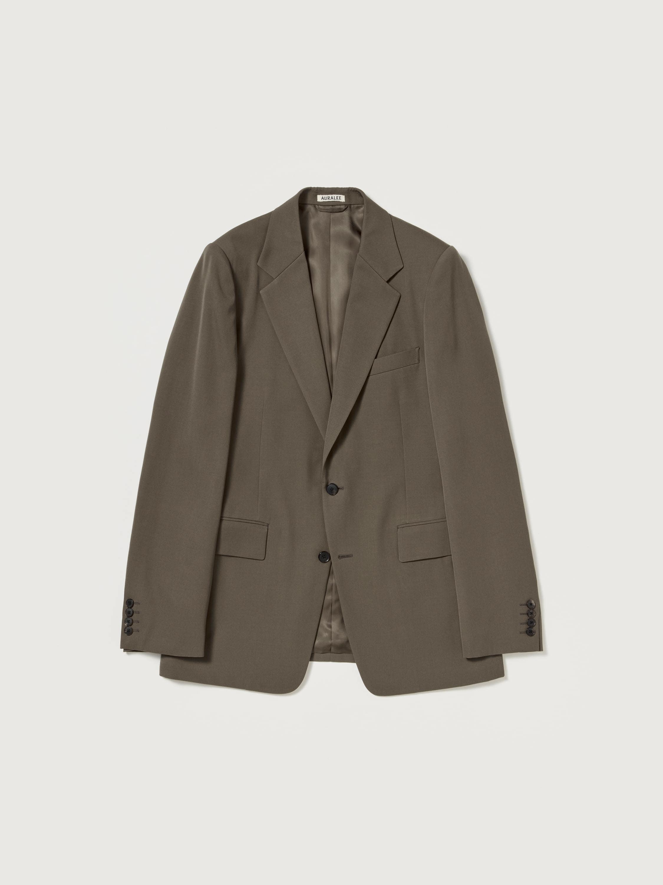 LIGHT WOOL MAX GABARDINE JACKET 詳細画像 DARK OLIVE BROWN 5