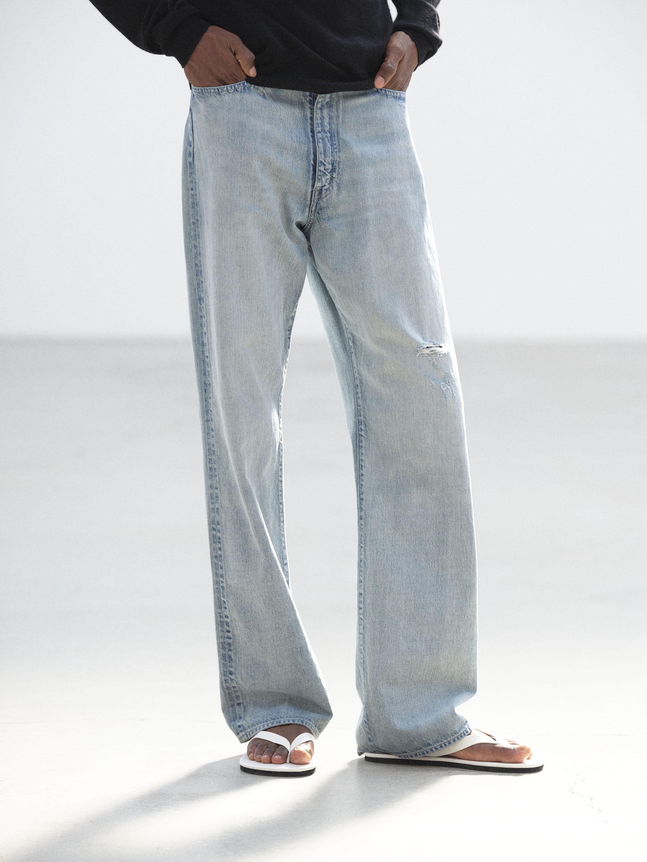 FADED SELVEDGE LIGHT DENIM PANTS 詳細画像 LIGHT INDIGO 2