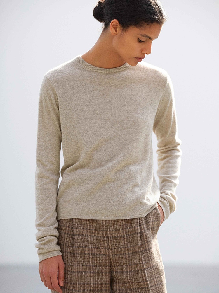 SUPER FINE CASHMERE SILK KNIT P/O