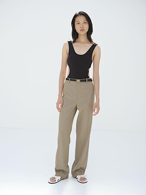 LIGHT WOOL MAX GABARDINE SLACKS